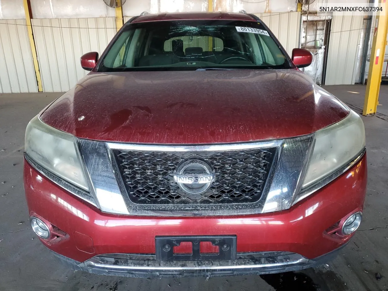 2015 Nissan Pathfinder S VIN: 5N1AR2MNXFC637394 Lot: 80133954