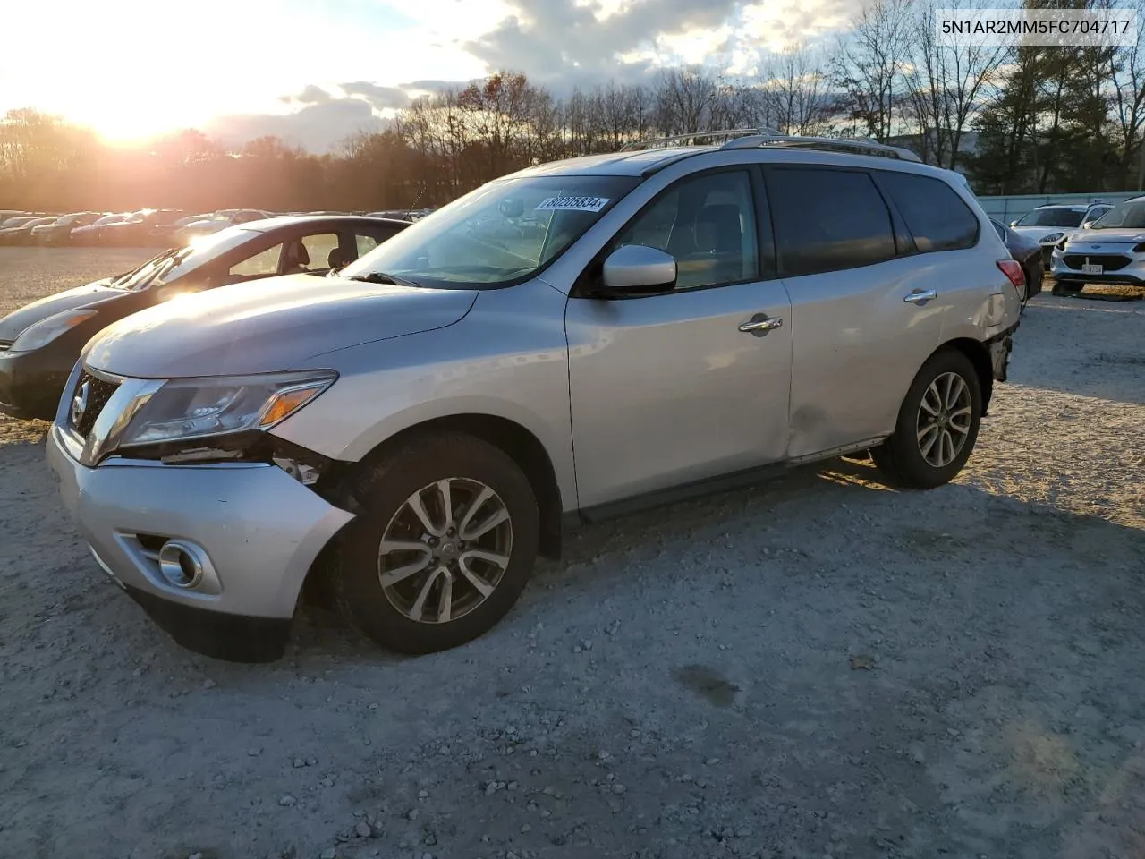 2015 Nissan Pathfinder S VIN: 5N1AR2MM5FC704717 Lot: 80205834