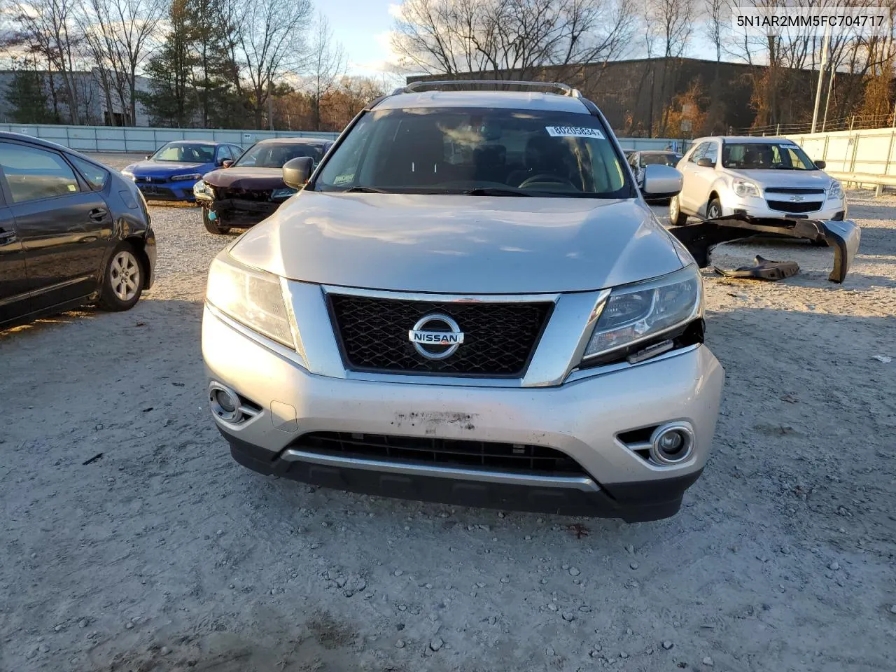 2015 Nissan Pathfinder S VIN: 5N1AR2MM5FC704717 Lot: 80205834