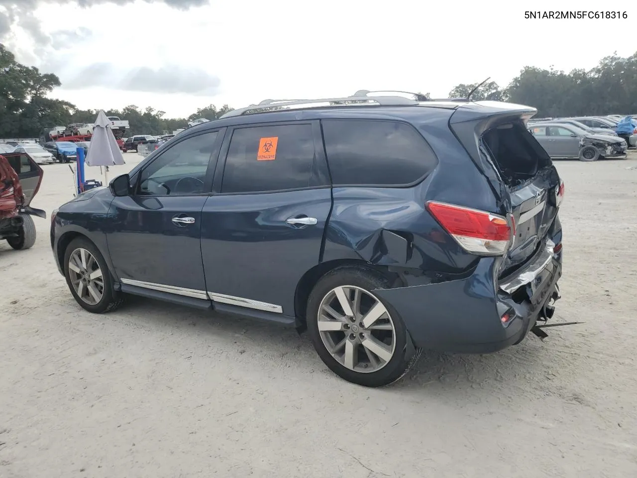 2015 Nissan Pathfinder S VIN: 5N1AR2MN5FC618316 Lot: 80210824