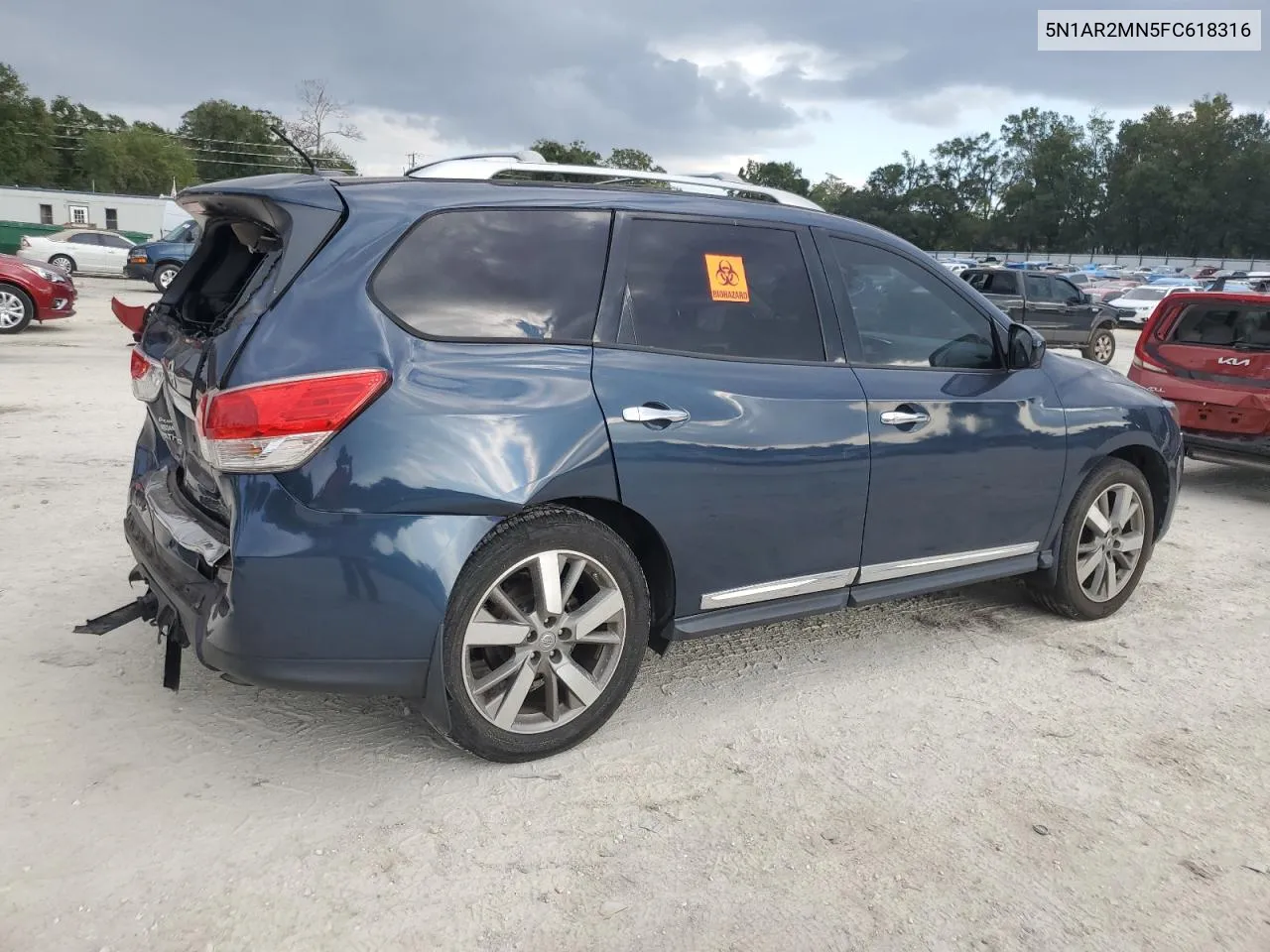 2015 Nissan Pathfinder S VIN: 5N1AR2MN5FC618316 Lot: 80210824