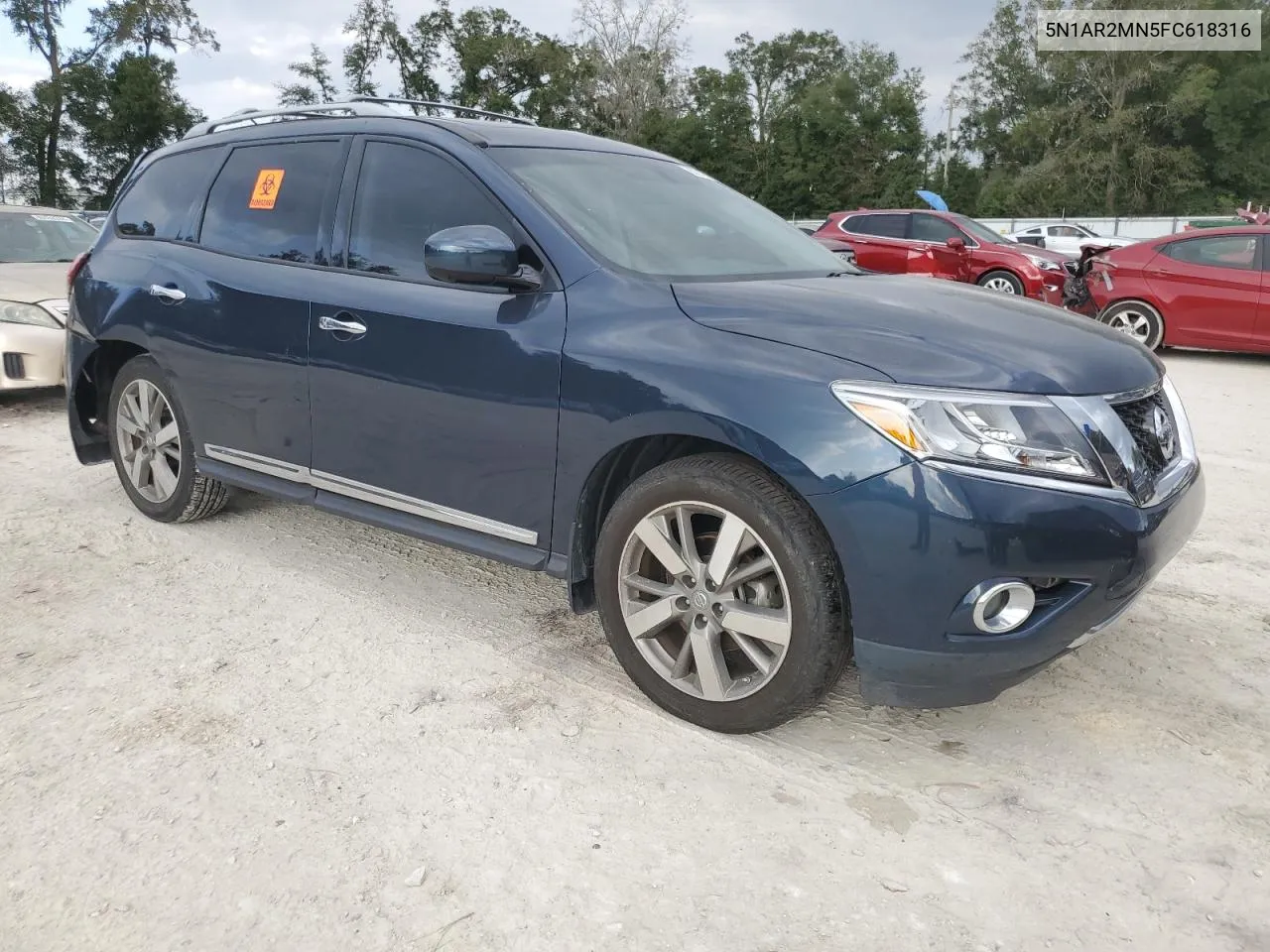 2015 Nissan Pathfinder S VIN: 5N1AR2MN5FC618316 Lot: 80210824