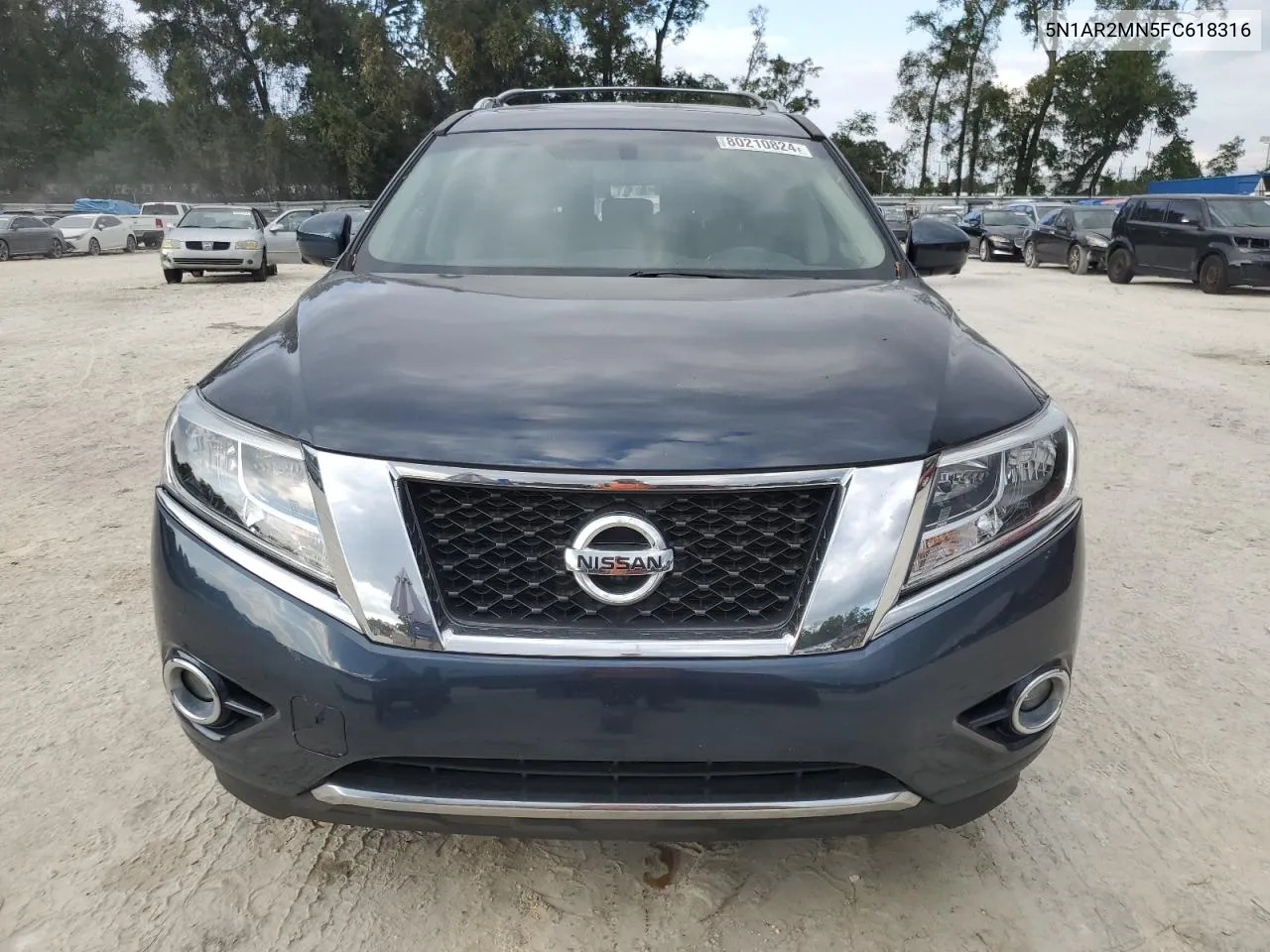 2015 Nissan Pathfinder S VIN: 5N1AR2MN5FC618316 Lot: 80210824