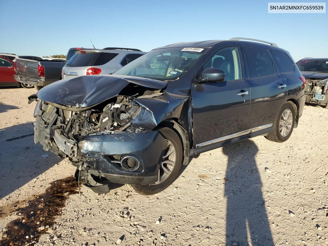 2015 Nissan Pathfinder S VIN: 5N1AR2MNXFC659539 Lot: 80751884