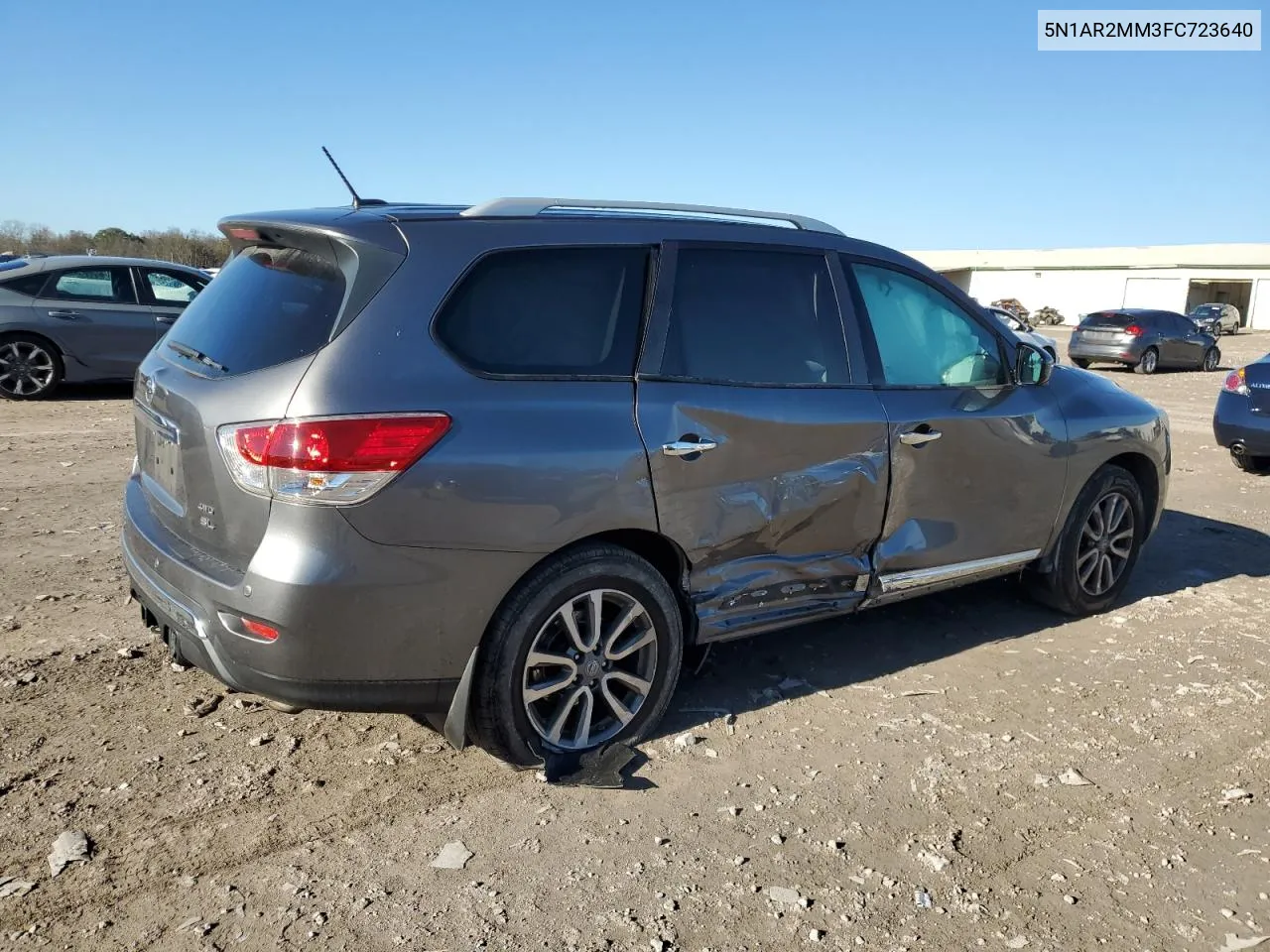 2015 Nissan Pathfinder S VIN: 5N1AR2MM3FC723640 Lot: 81004274