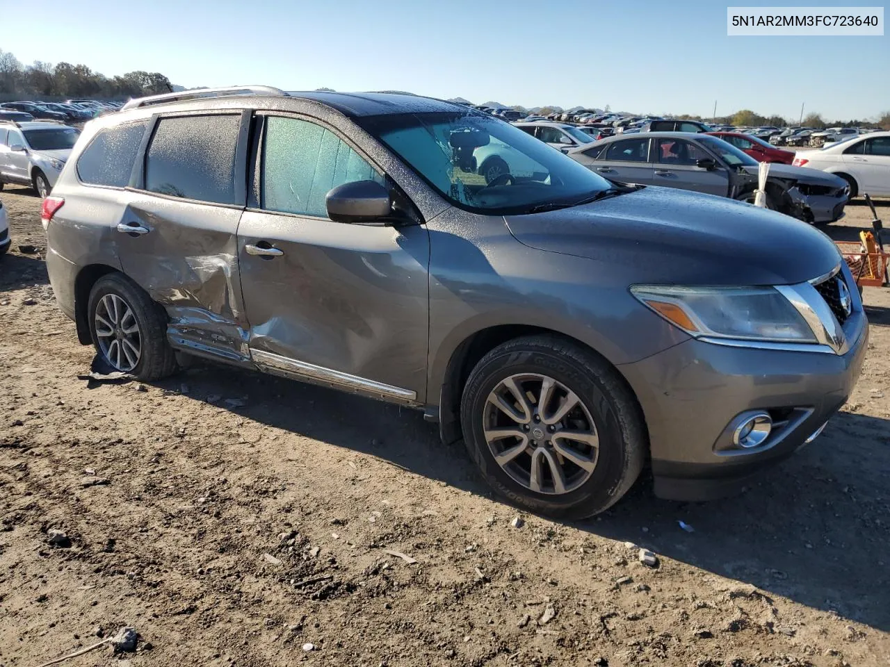 2015 Nissan Pathfinder S VIN: 5N1AR2MM3FC723640 Lot: 81004274