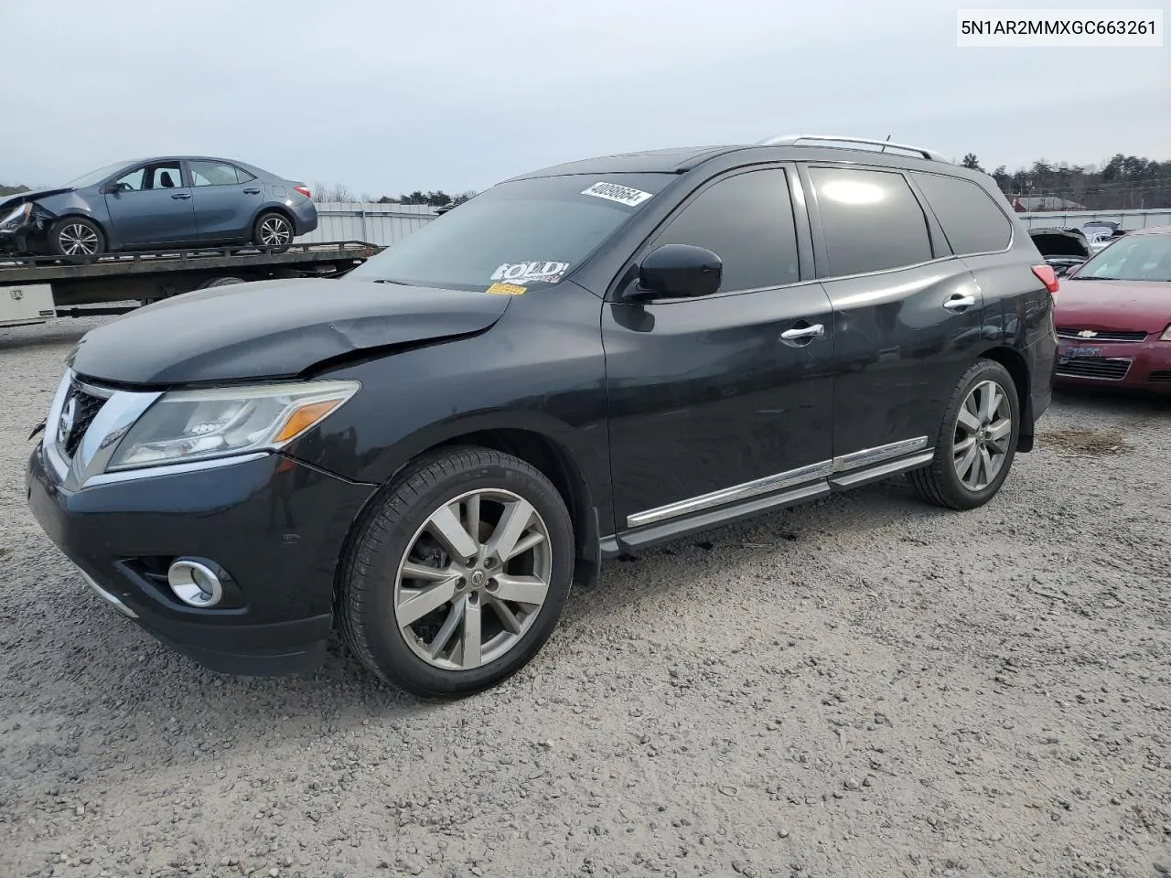 2016 Nissan Pathfinder S VIN: 5N1AR2MMXGC663261 Lot: 40098664