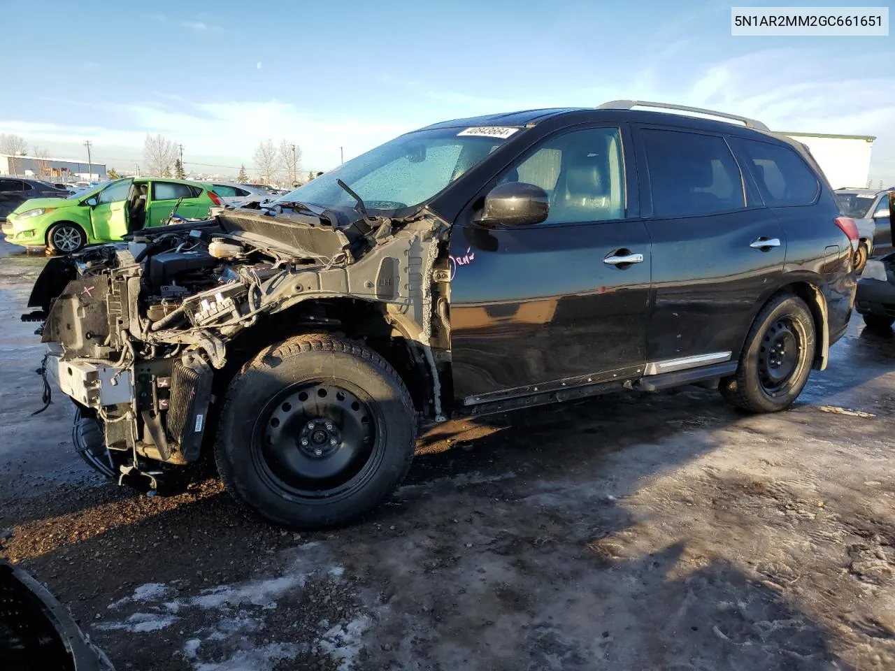 2016 Nissan Pathfinder S VIN: 5N1AR2MM2GC661651 Lot: 40843664