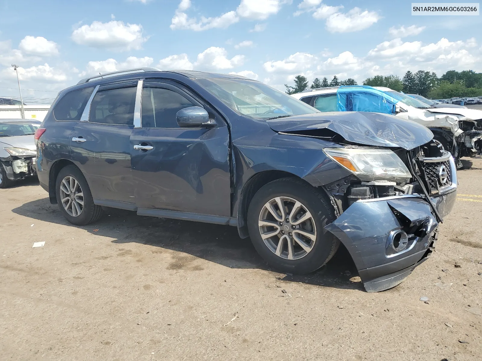 2016 Nissan Pathfinder S VIN: 5N1AR2MM6GC603266 Lot: 55522844