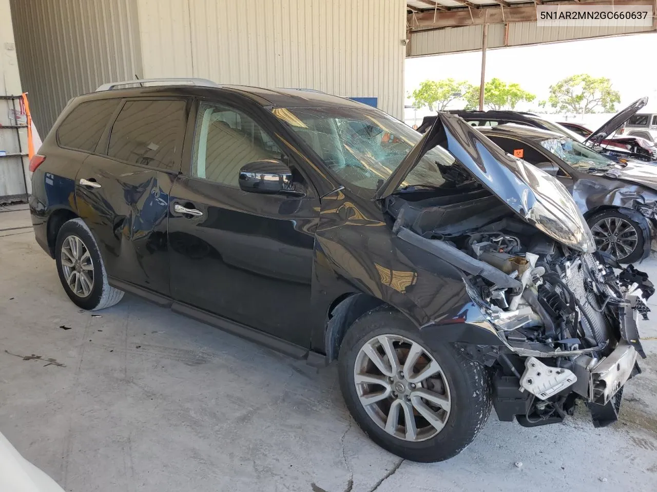 2016 Nissan Pathfinder S VIN: 5N1AR2MN2GC660637 Lot: 58049814