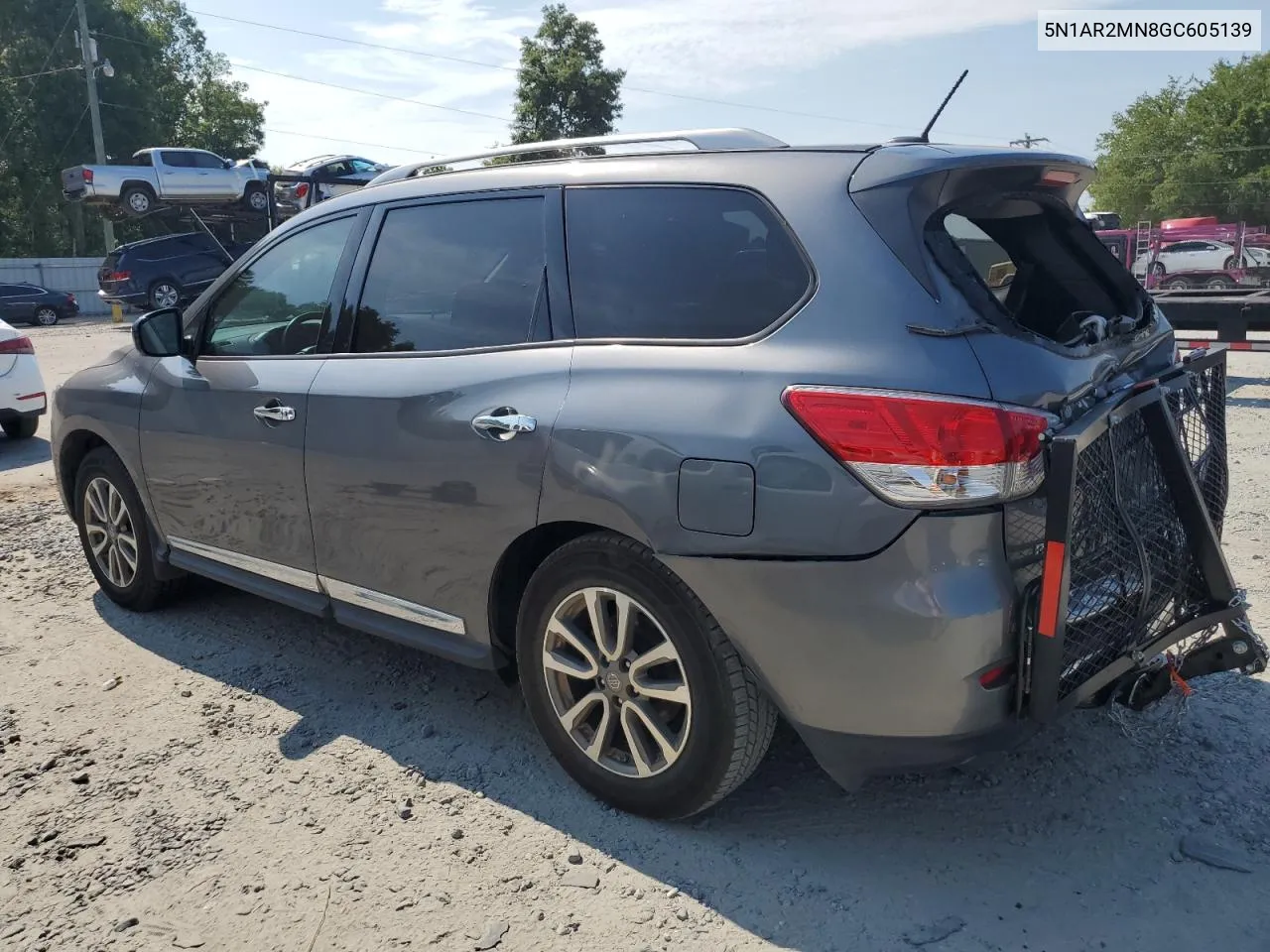 2016 Nissan Pathfinder S VIN: 5N1AR2MN8GC605139 Lot: 58087724