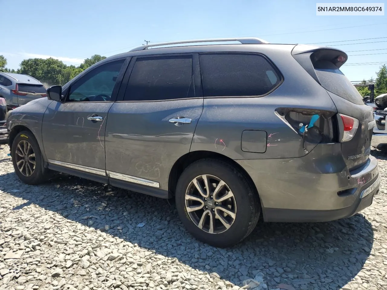 2016 Nissan Pathfinder S VIN: 5N1AR2MM8GC649374 Lot: 60307114