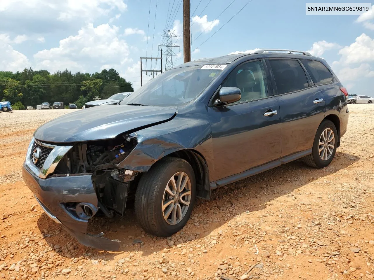 2016 Nissan Pathfinder S VIN: 5N1AR2MN6GC609819 Lot: 60924954