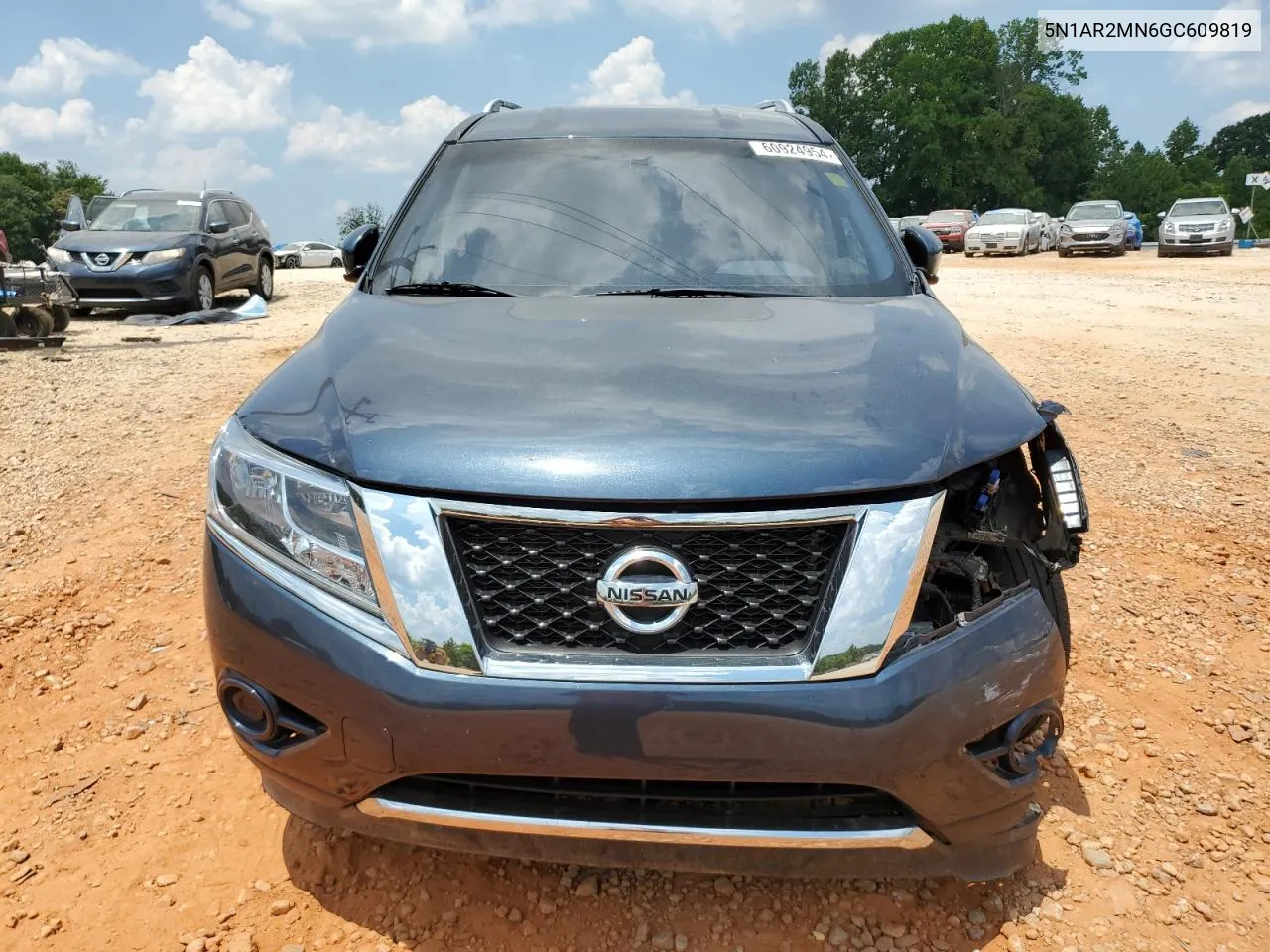 2016 Nissan Pathfinder S VIN: 5N1AR2MN6GC609819 Lot: 60924954