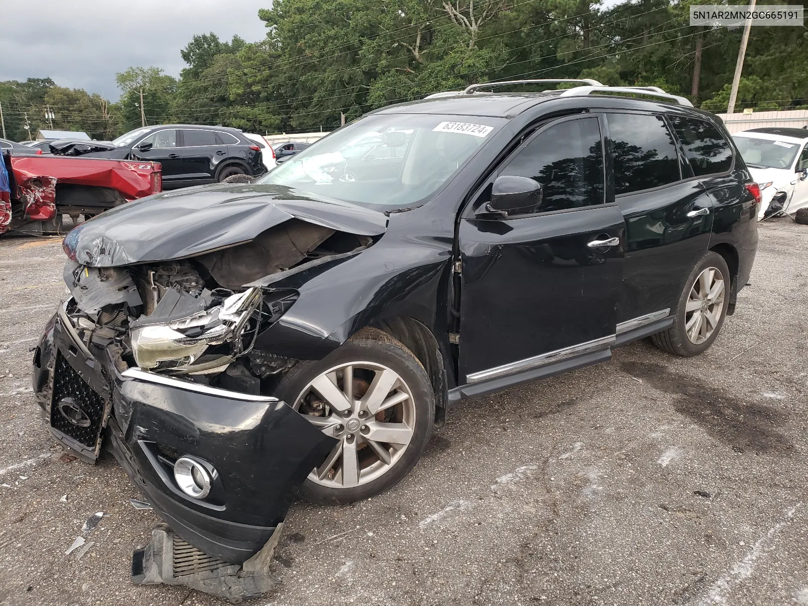 2016 Nissan Pathfinder S VIN: 5N1AR2MN2GC665191 Lot: 63183724