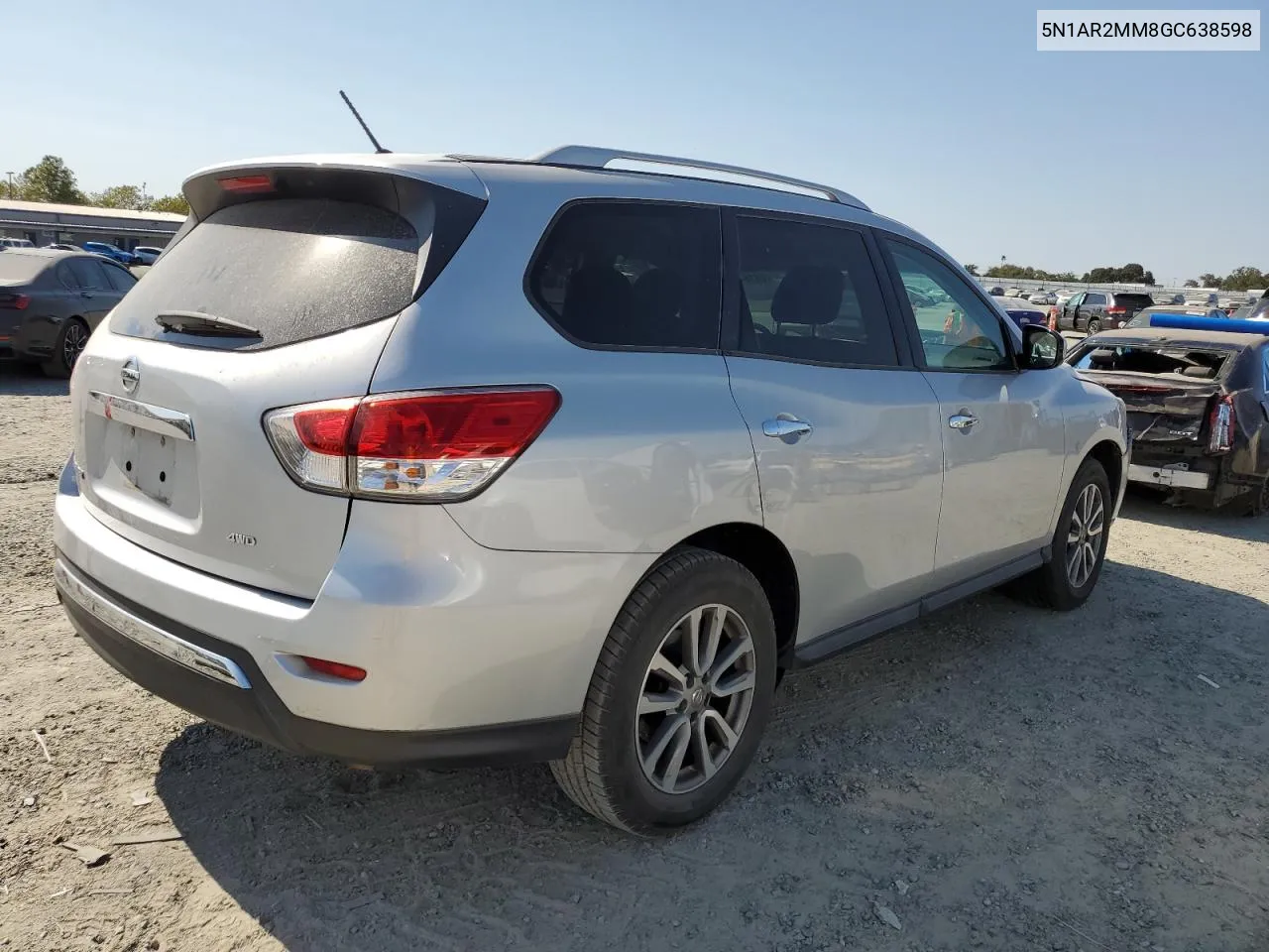 2016 Nissan Pathfinder S VIN: 5N1AR2MM8GC638598 Lot: 64184754