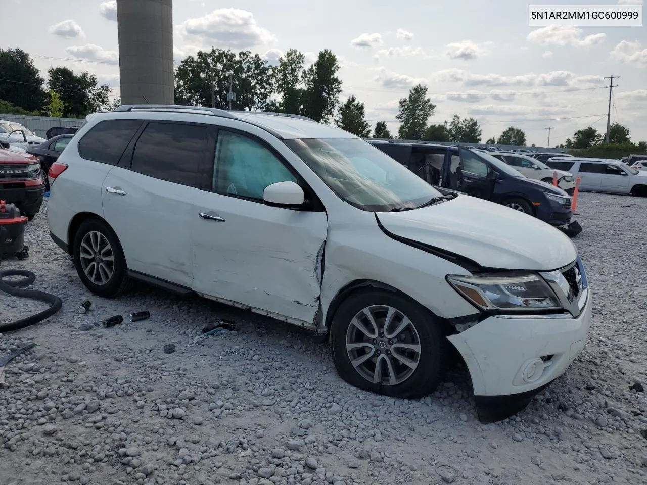 2016 Nissan Pathfinder S VIN: 5N1AR2MM1GC600999 Lot: 64461214