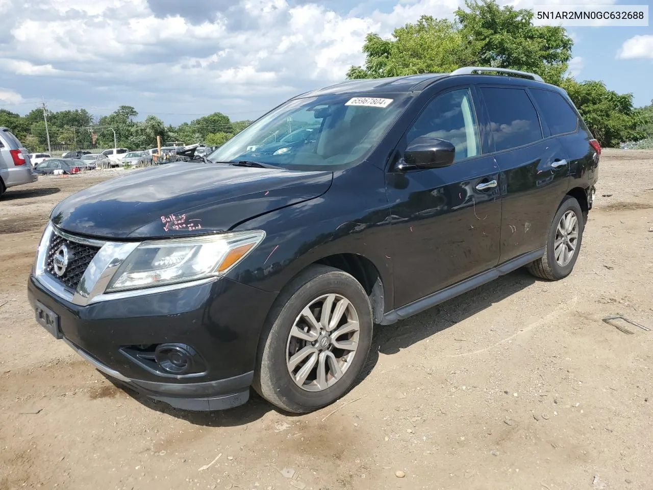 2016 Nissan Pathfinder S VIN: 5N1AR2MN0GC632688 Lot: 65967804