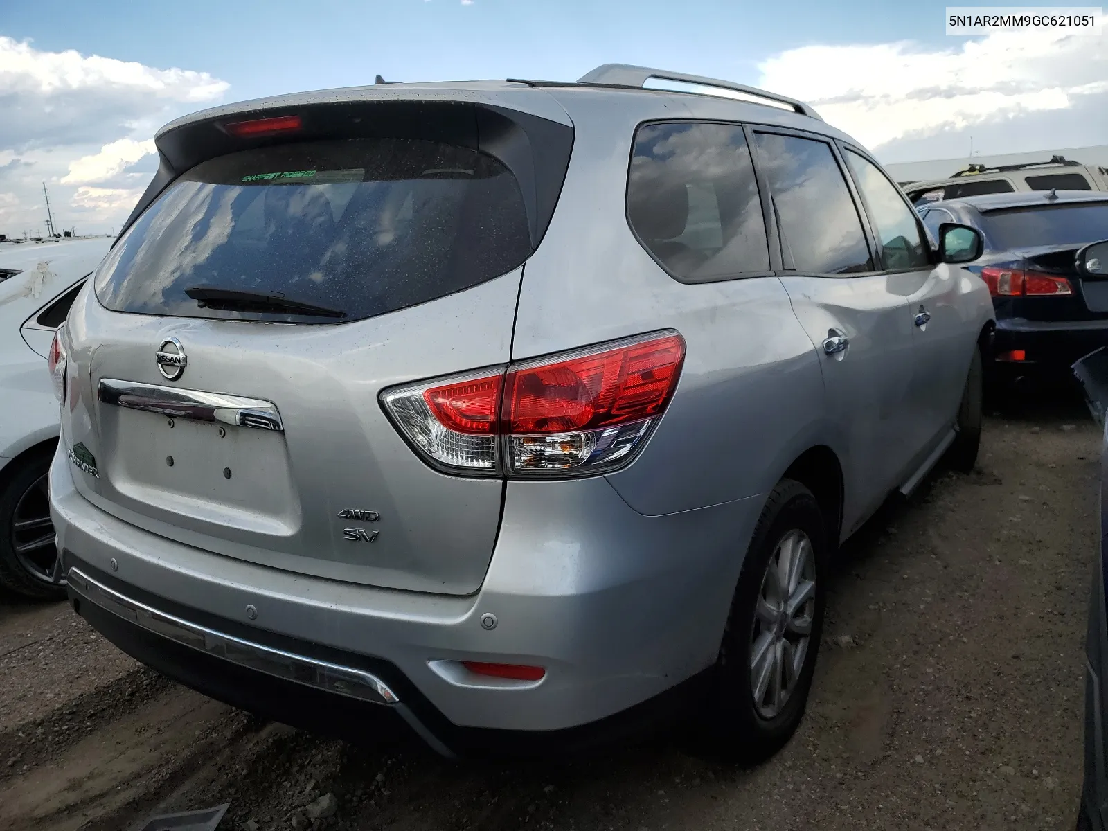 2016 Nissan Pathfinder S VIN: 5N1AR2MM9GC621051 Lot: 66672094