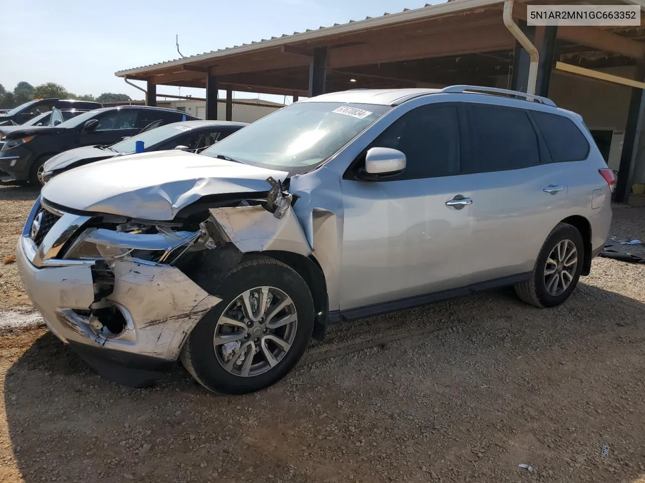 2016 Nissan Pathfinder S VIN: 5N1AR2MN1GC663352 Lot: 67670834