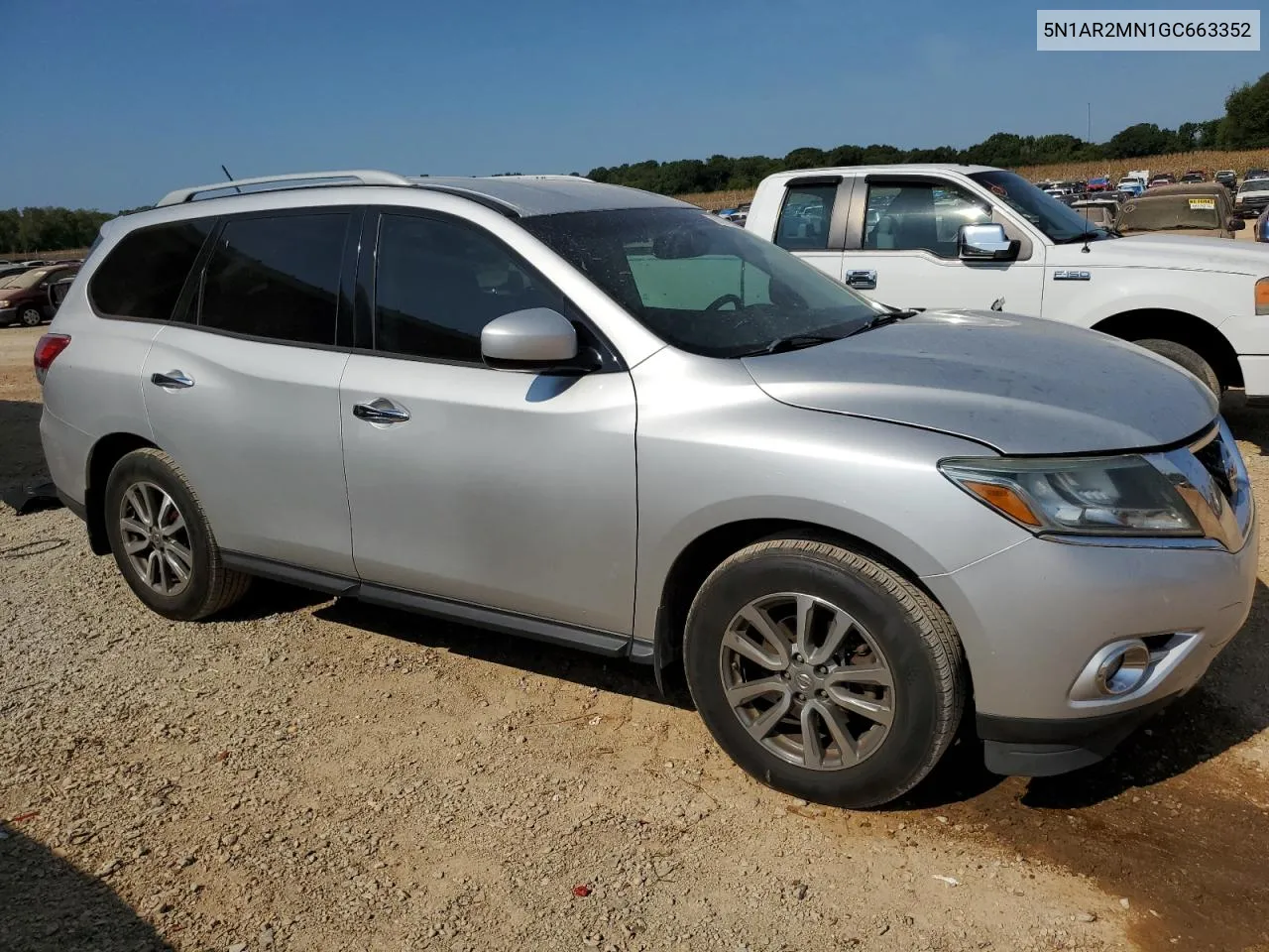 2016 Nissan Pathfinder S VIN: 5N1AR2MN1GC663352 Lot: 67670834