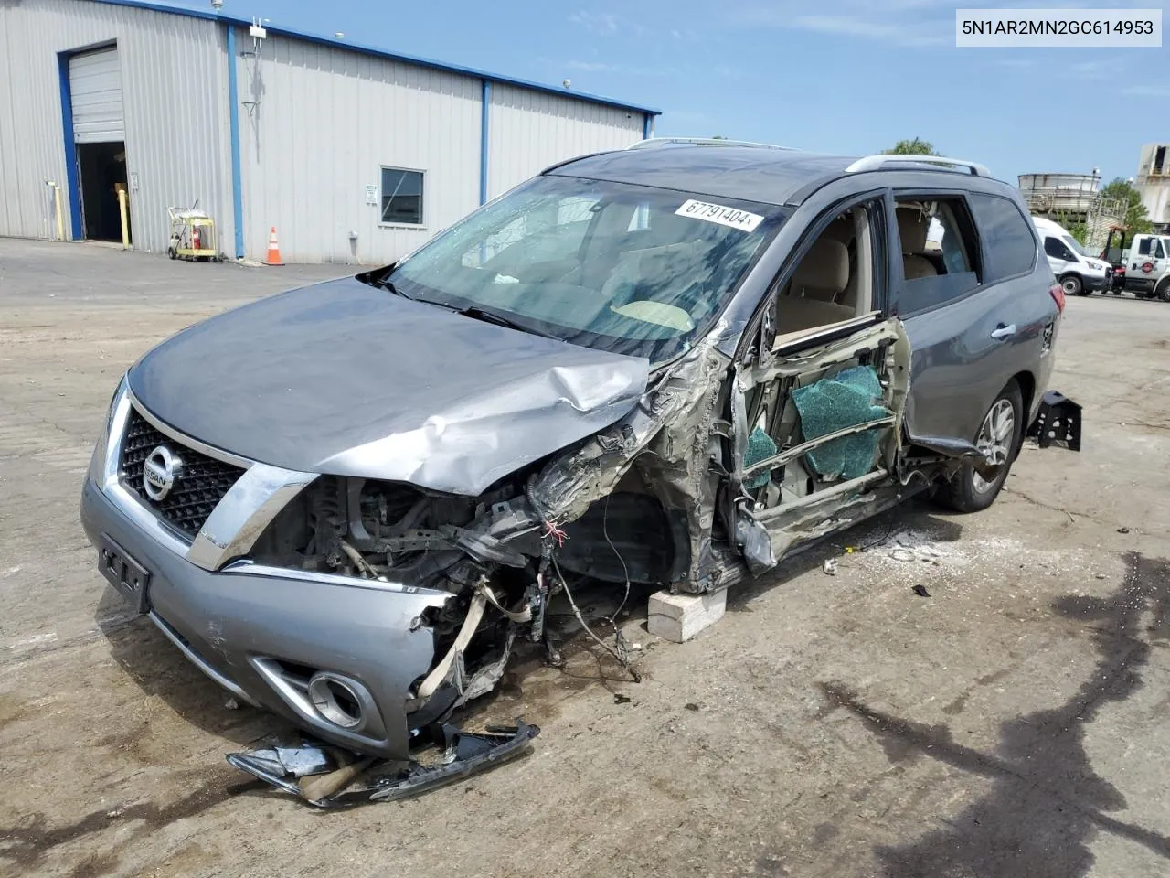 2016 Nissan Pathfinder S VIN: 5N1AR2MN2GC614953 Lot: 67791404