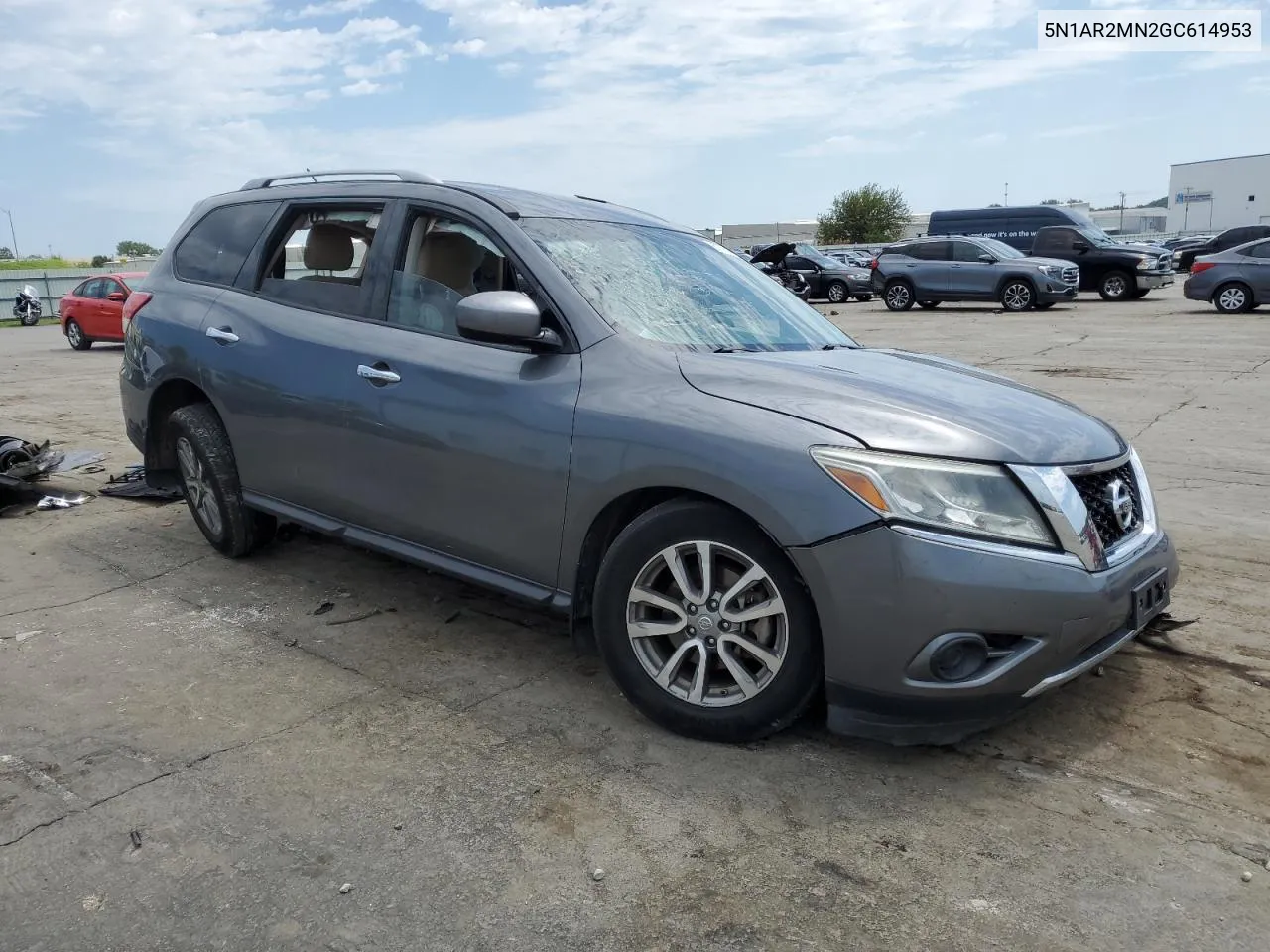 2016 Nissan Pathfinder S VIN: 5N1AR2MN2GC614953 Lot: 67791404