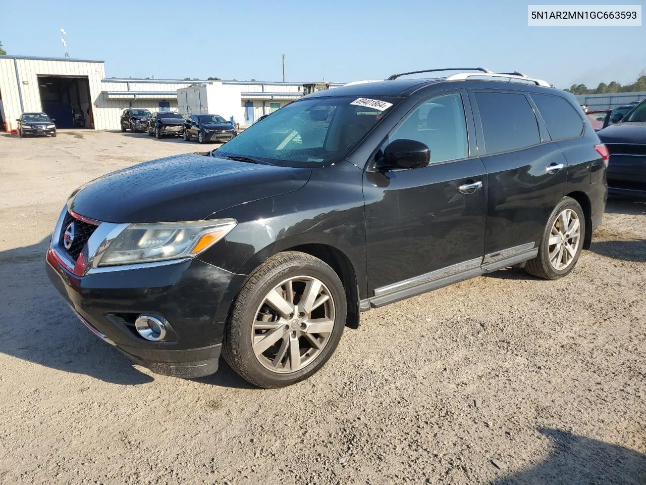 2016 Nissan Pathfinder S VIN: 5N1AR2MN1GC663593 Lot: 69401864