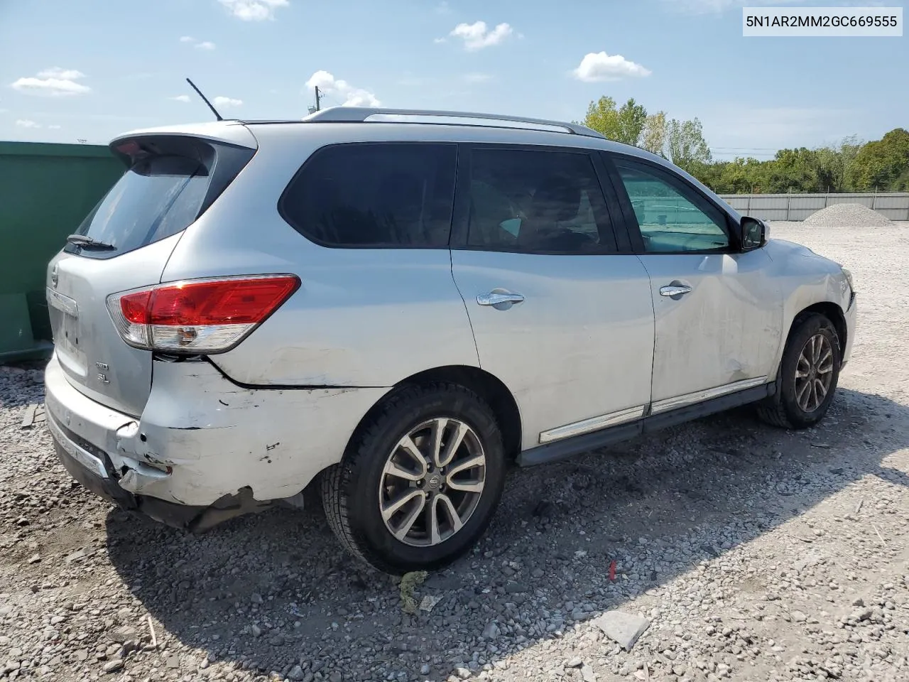 2016 Nissan Pathfinder S VIN: 5N1AR2MM2GC669555 Lot: 69427294