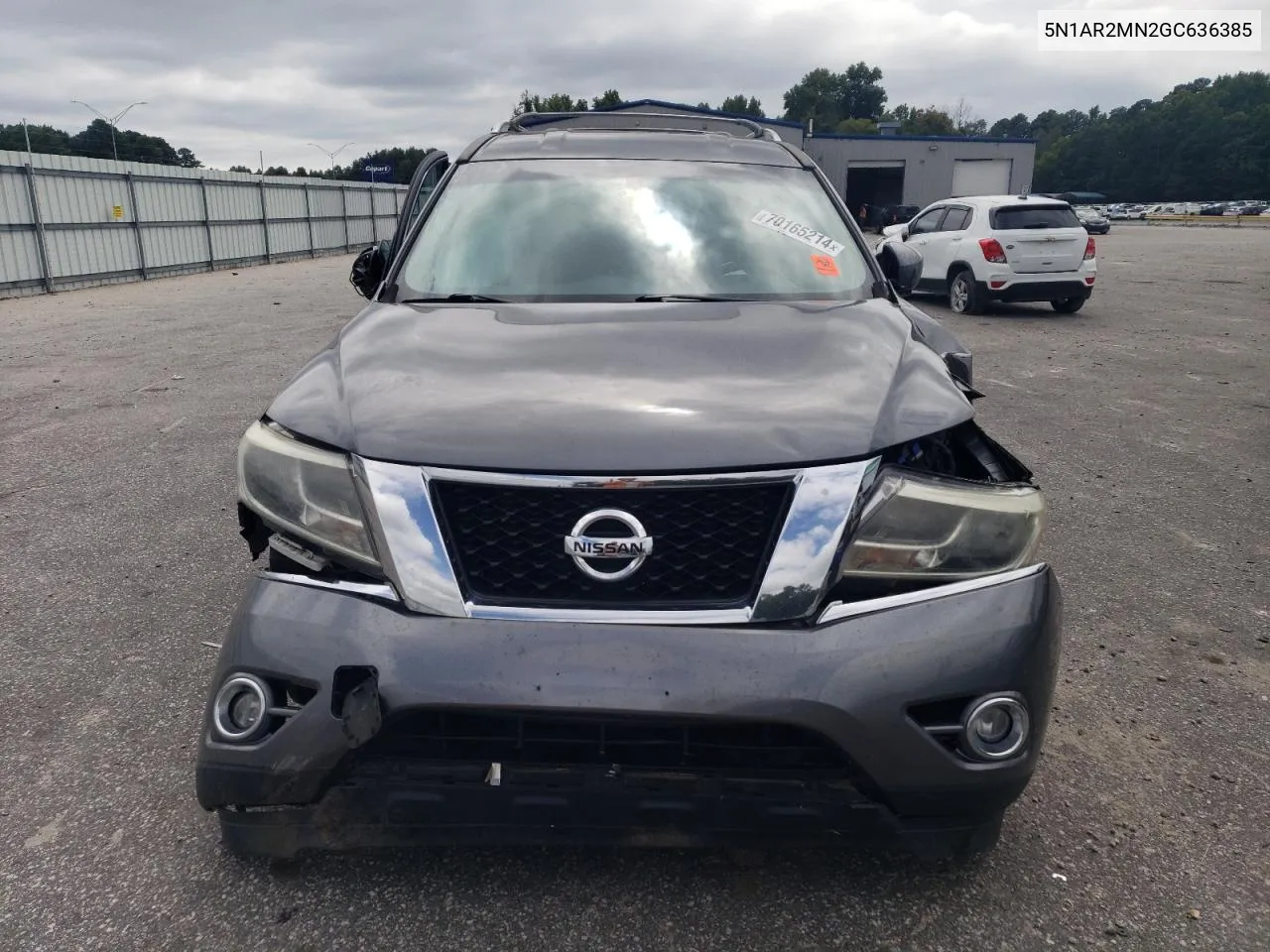 2016 Nissan Pathfinder S VIN: 5N1AR2MN2GC636385 Lot: 70165214