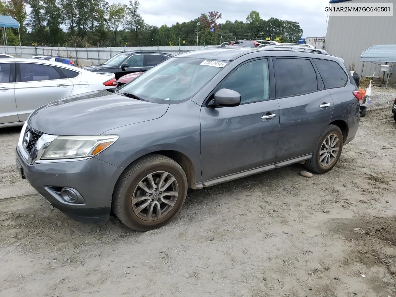 2016 Nissan Pathfinder S VIN: 5N1AR2MM7GC646501 Lot: 70373464