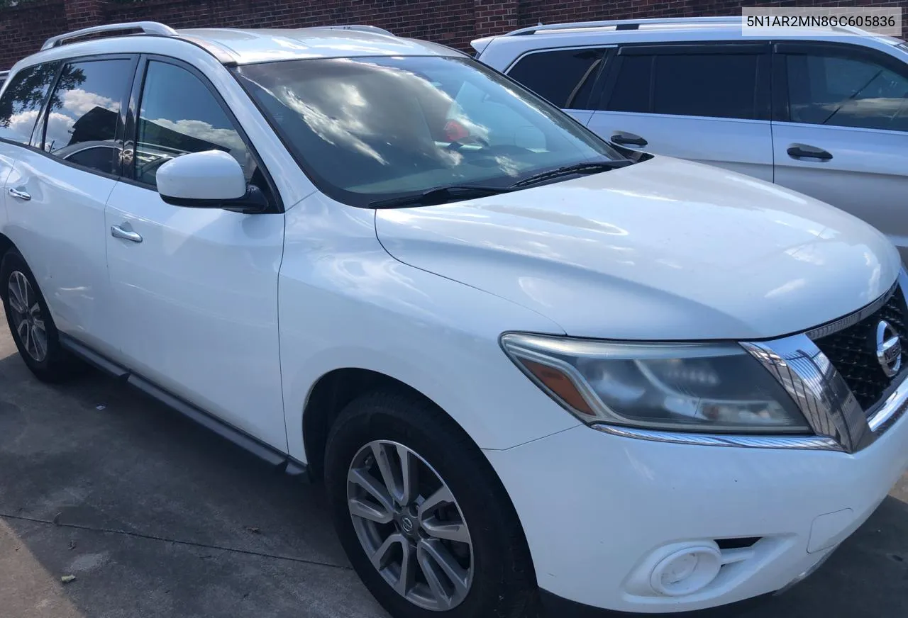 2016 Nissan Pathfinder S VIN: 5N1AR2MN8GC605836 Lot: 70689494