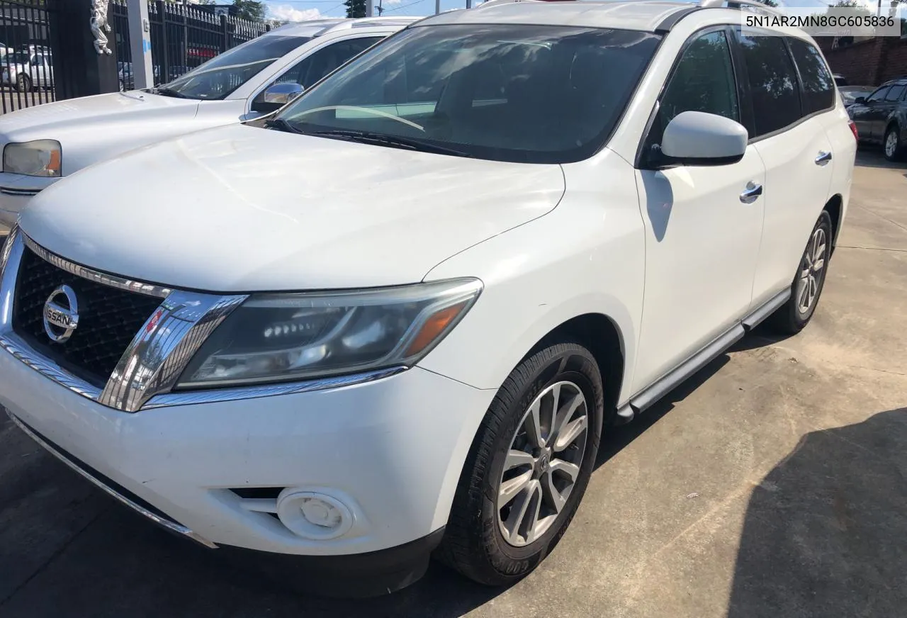 2016 Nissan Pathfinder S VIN: 5N1AR2MN8GC605836 Lot: 70689494