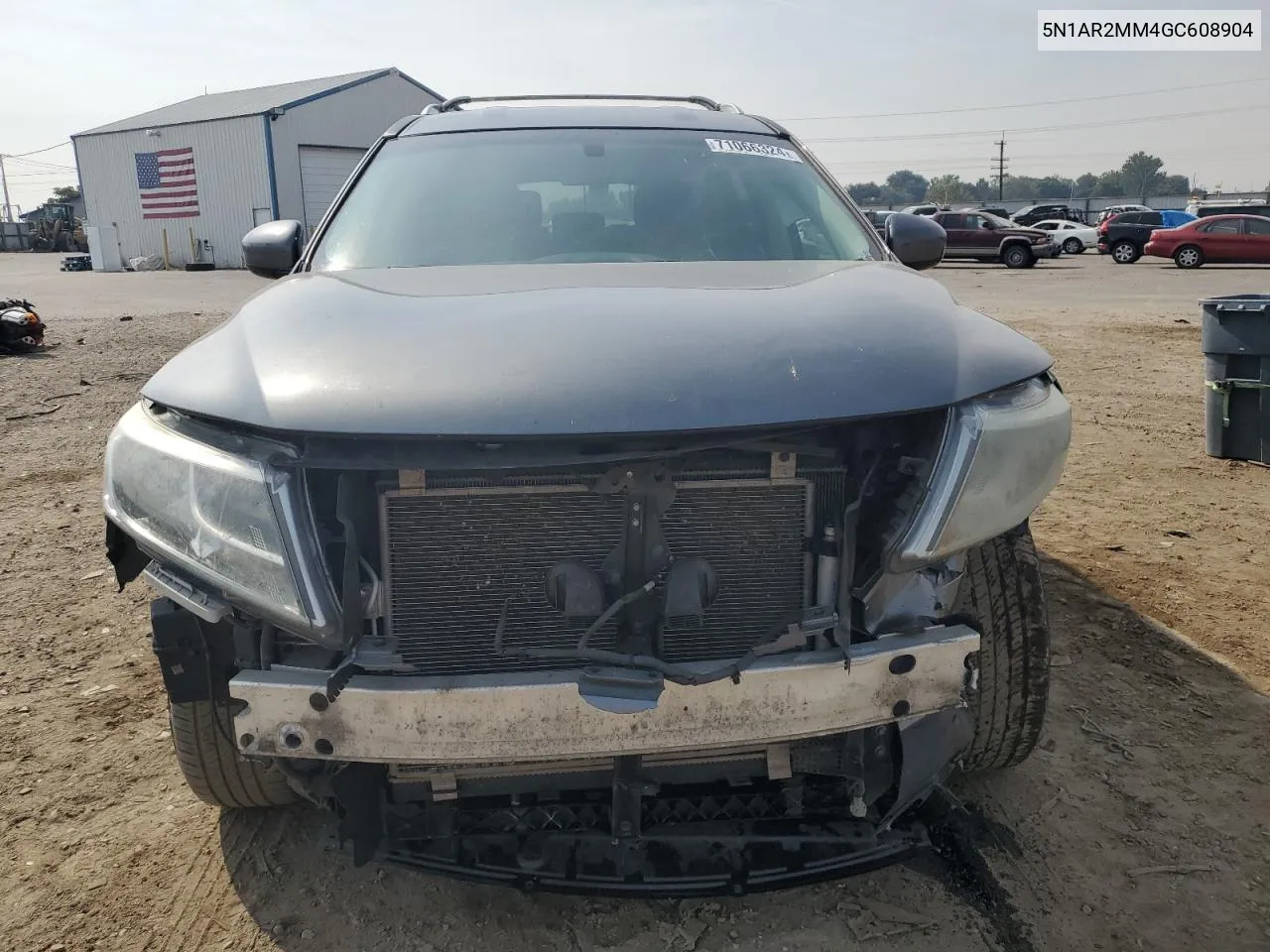 2016 Nissan Pathfinder S VIN: 5N1AR2MM4GC608904 Lot: 71066324