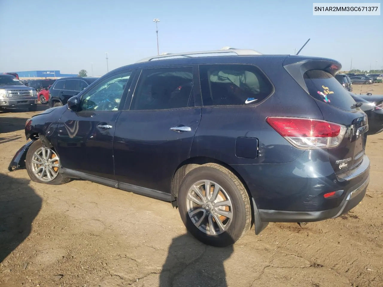 2016 Nissan Pathfinder S VIN: 5N1AR2MM3GC671377 Lot: 71990144