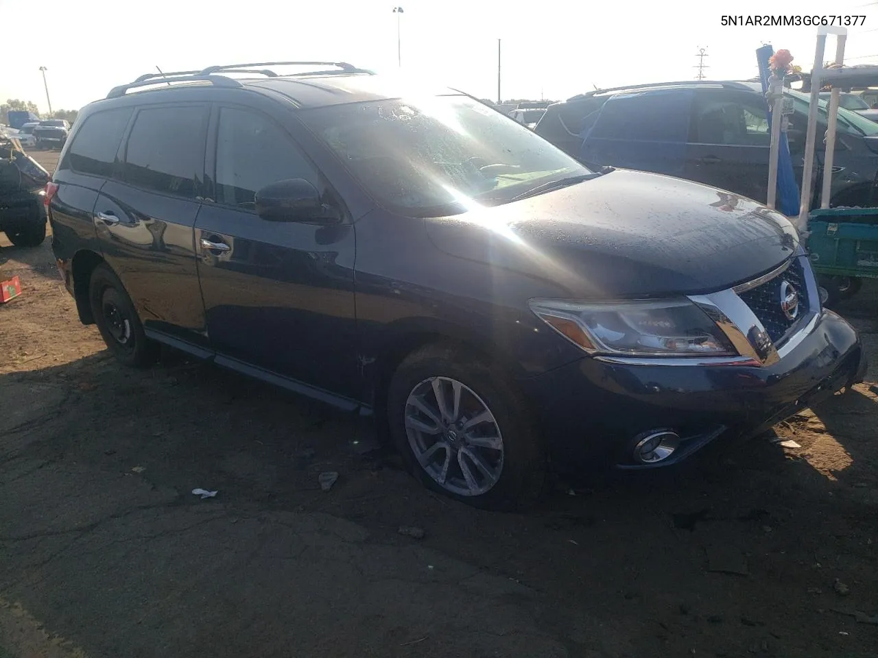 2016 Nissan Pathfinder S VIN: 5N1AR2MM3GC671377 Lot: 71990144