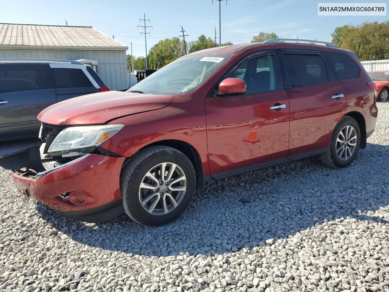 2016 Nissan Pathfinder S VIN: 5N1AR2MMXGC604789 Lot: 72053304