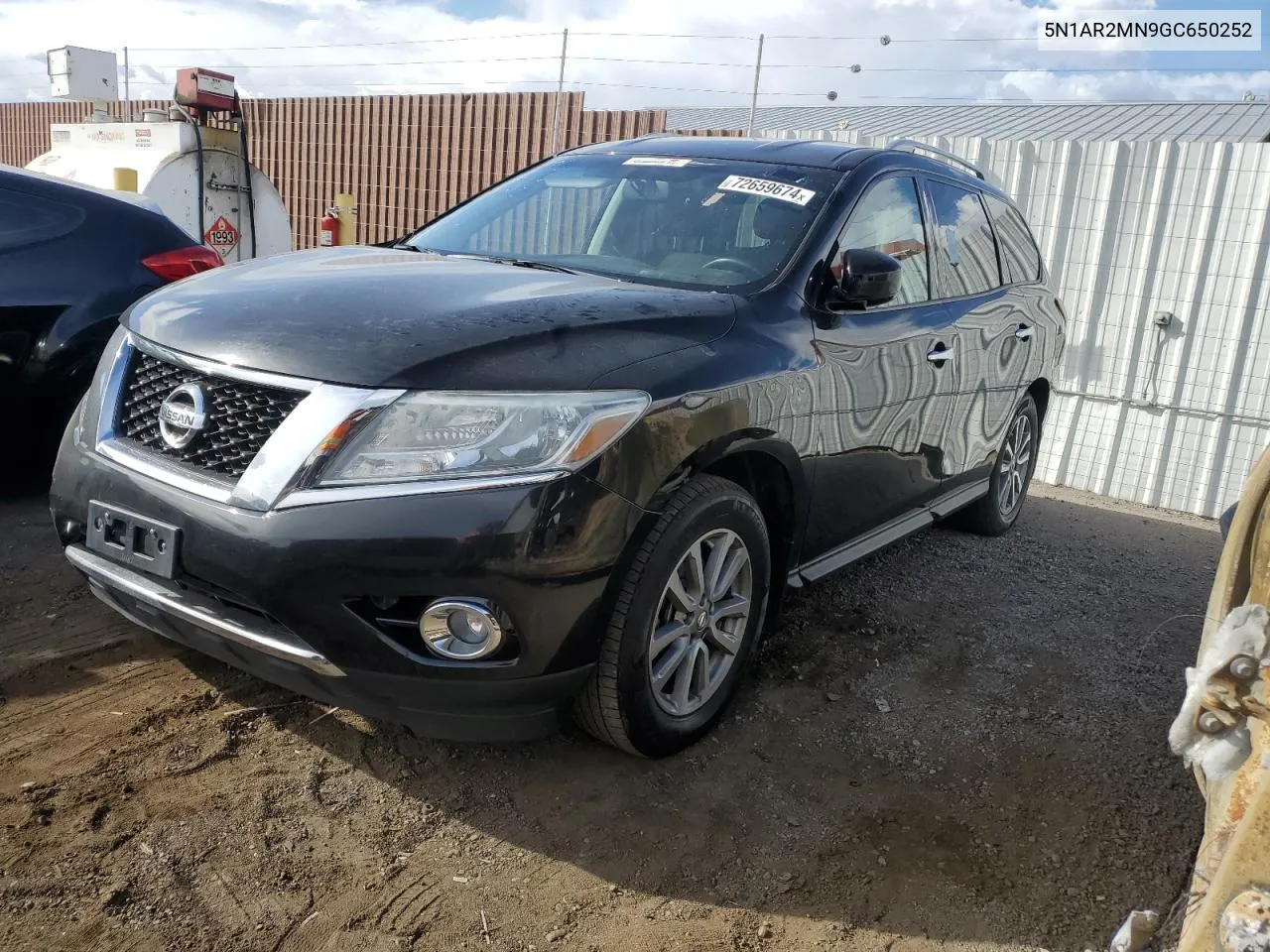 2016 Nissan Pathfinder S VIN: 5N1AR2MN9GC650252 Lot: 72659674