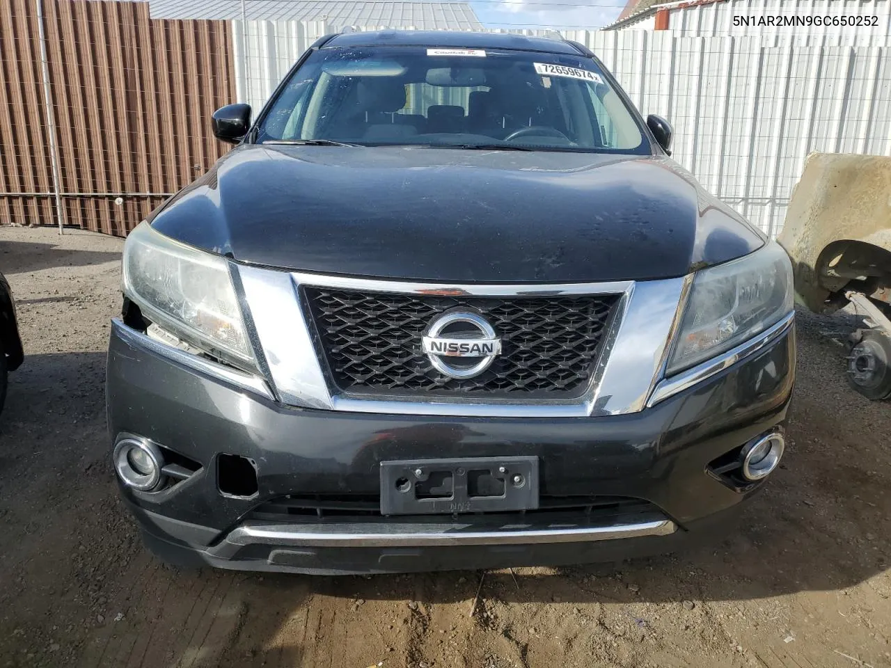 2016 Nissan Pathfinder S VIN: 5N1AR2MN9GC650252 Lot: 72659674