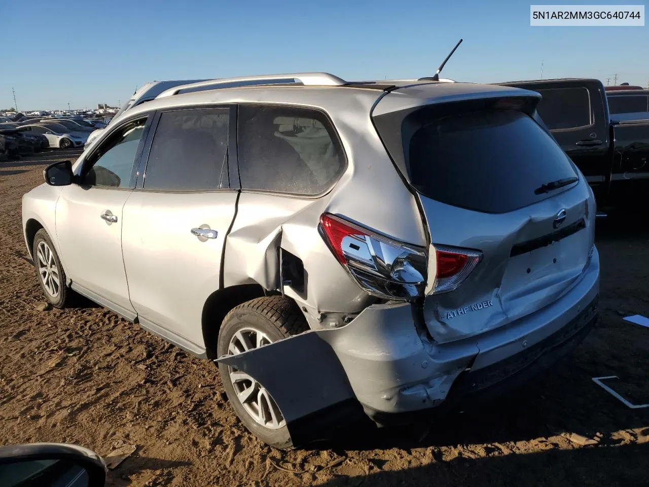 2016 Nissan Pathfinder S VIN: 5N1AR2MM3GC640744 Lot: 72963144