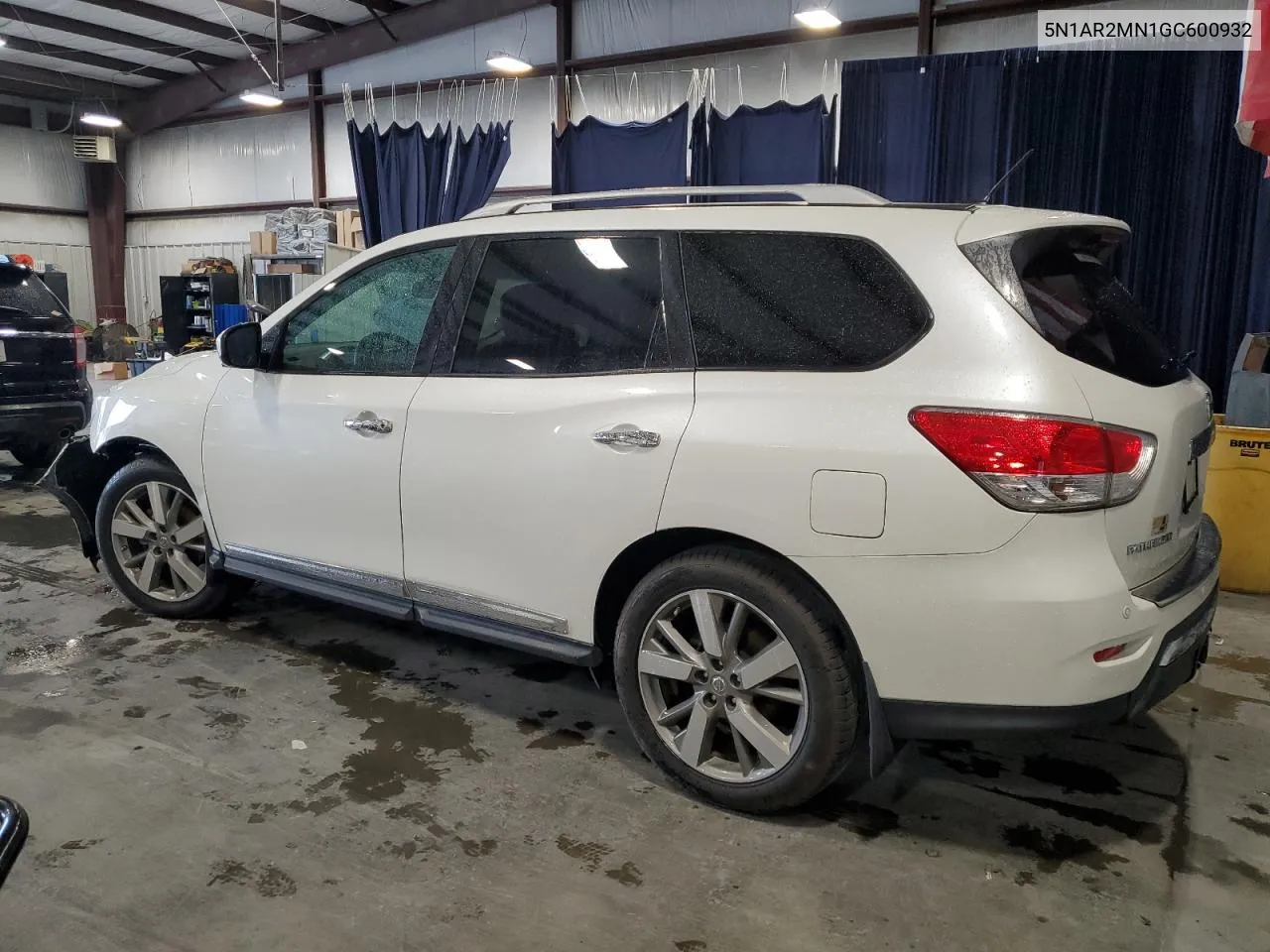 2016 Nissan Pathfinder S VIN: 5N1AR2MN1GC600932 Lot: 73041894