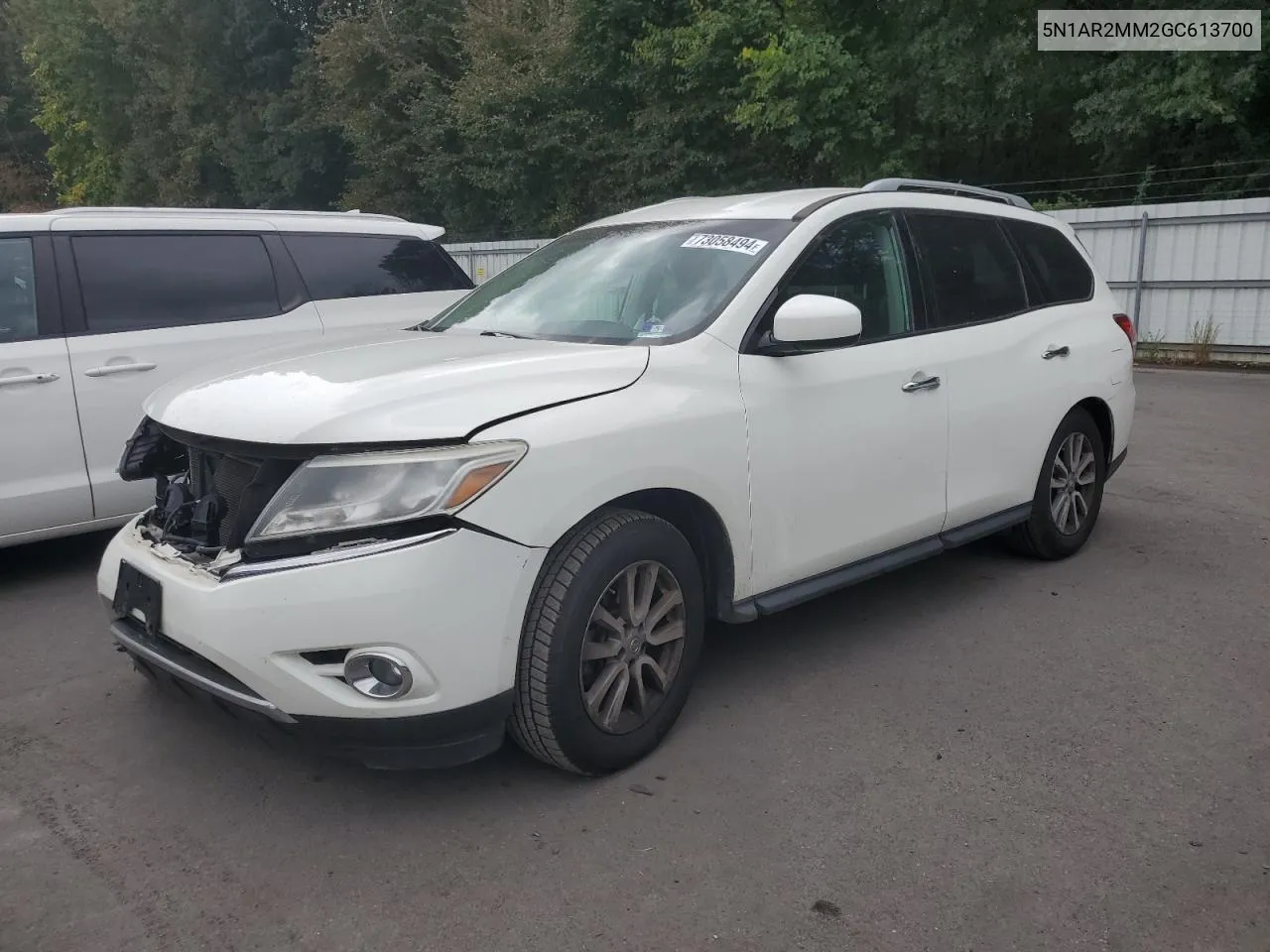 2016 Nissan Pathfinder S VIN: 5N1AR2MM2GC613700 Lot: 73058494