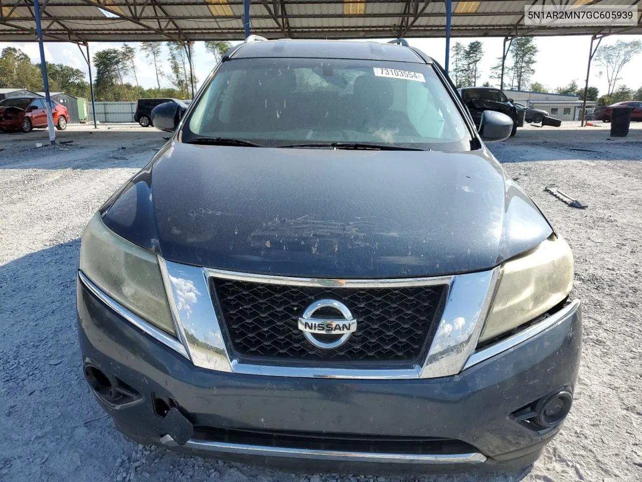 2016 Nissan Pathfinder S VIN: 5N1AR2MN7GC605939 Lot: 73103554