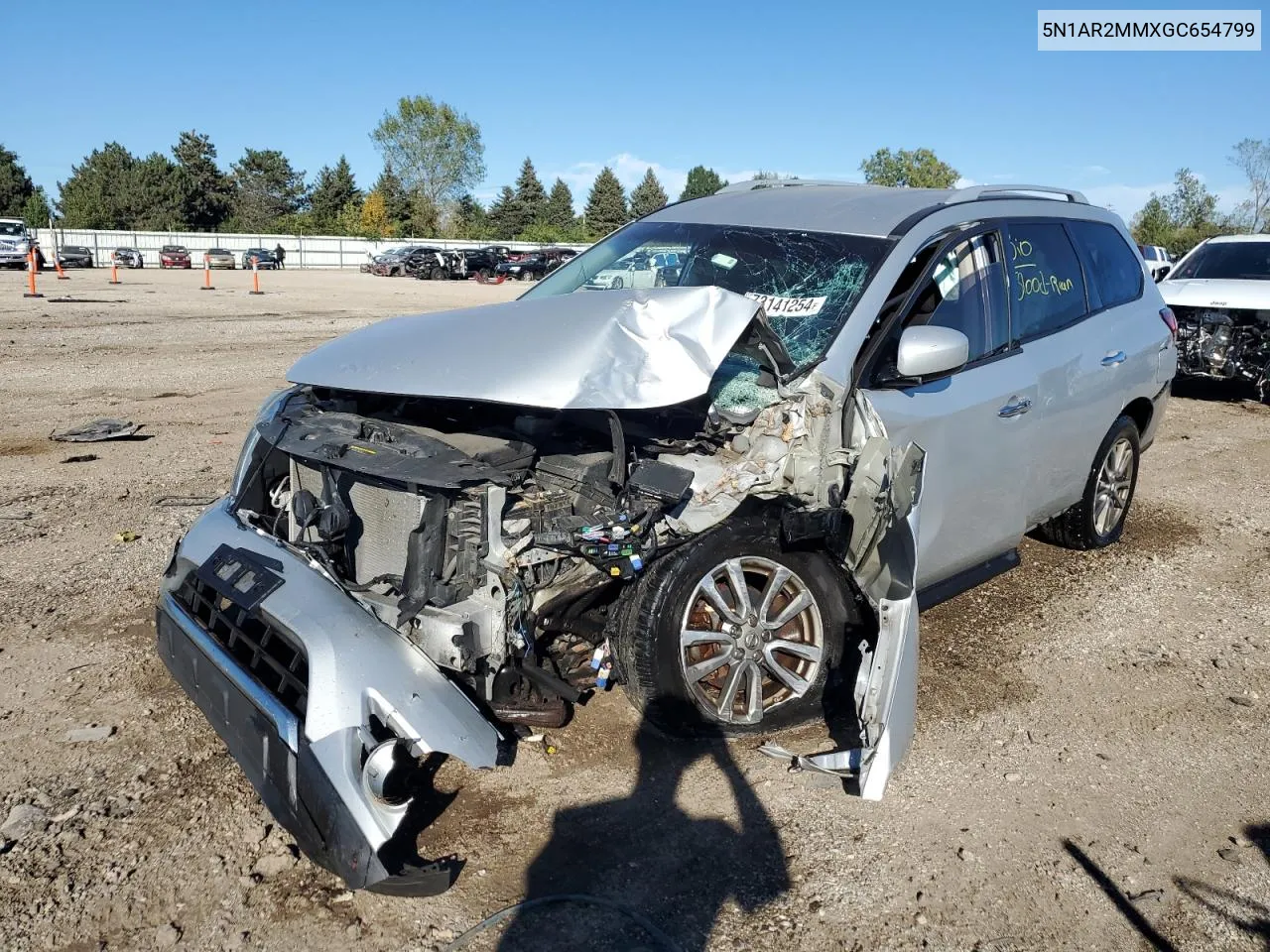 2016 Nissan Pathfinder S VIN: 5N1AR2MMXGC654799 Lot: 73141254