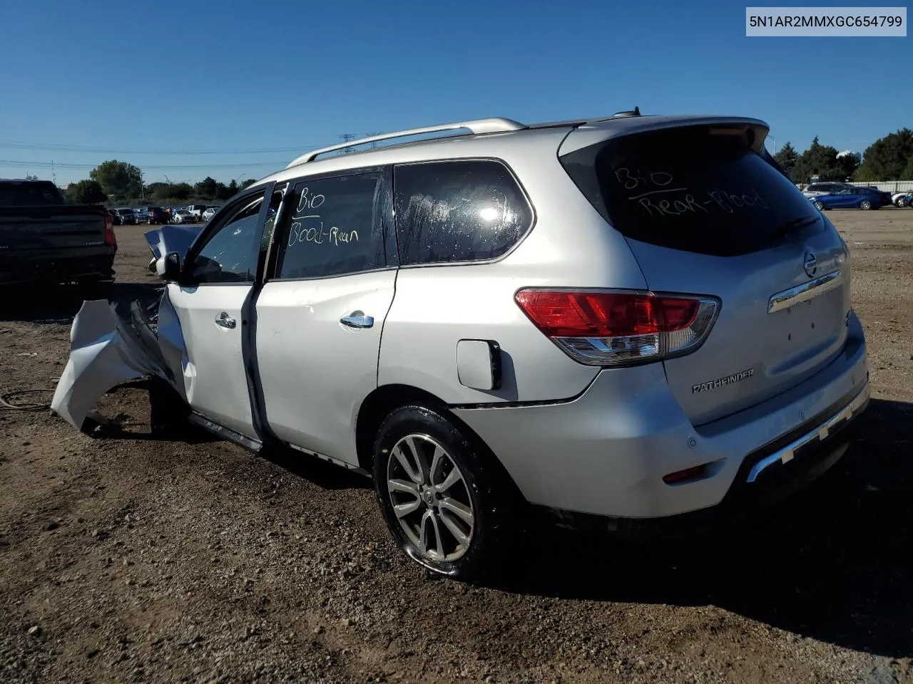 2016 Nissan Pathfinder S VIN: 5N1AR2MMXGC654799 Lot: 73141254