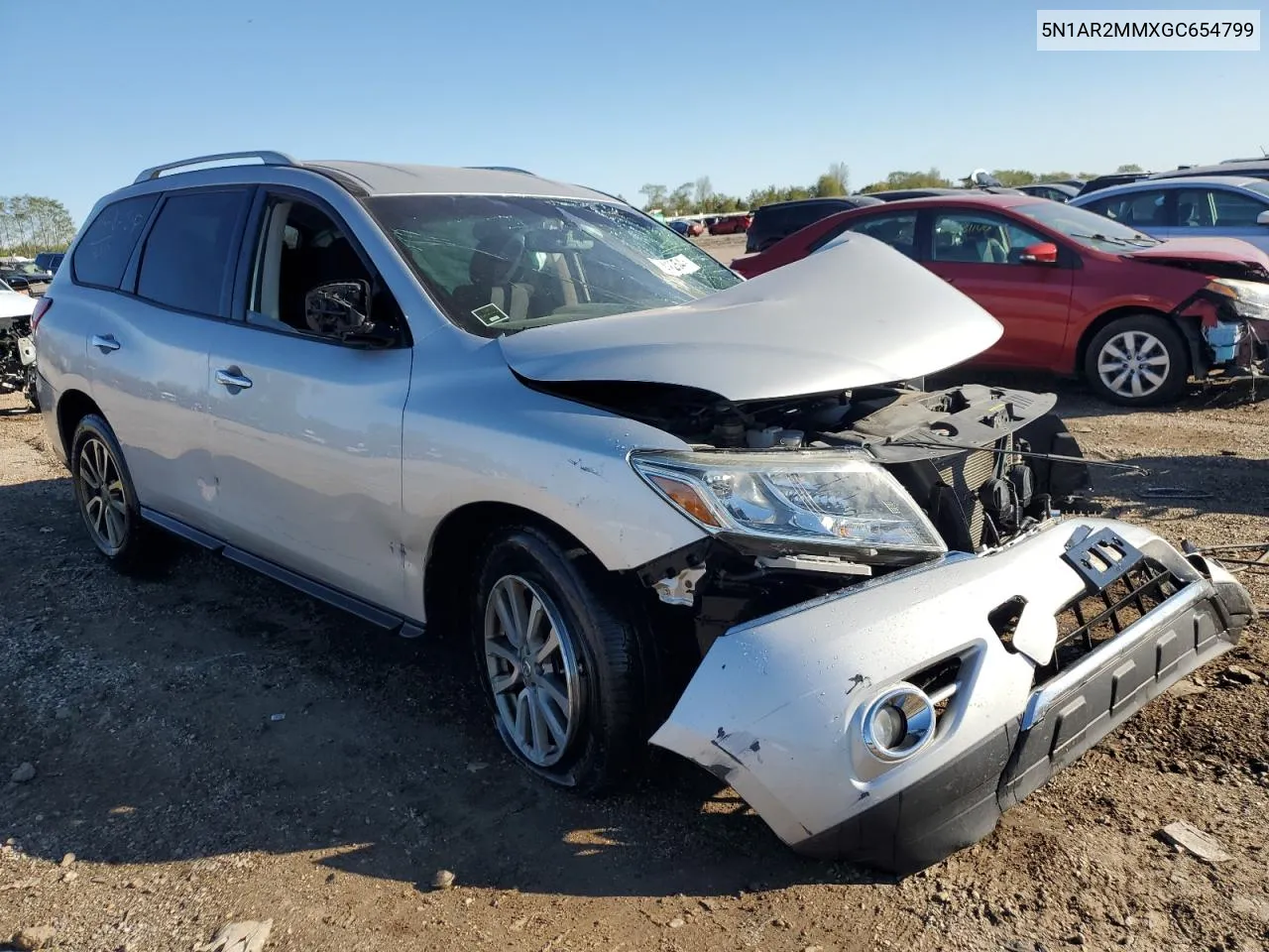 2016 Nissan Pathfinder S VIN: 5N1AR2MMXGC654799 Lot: 73141254