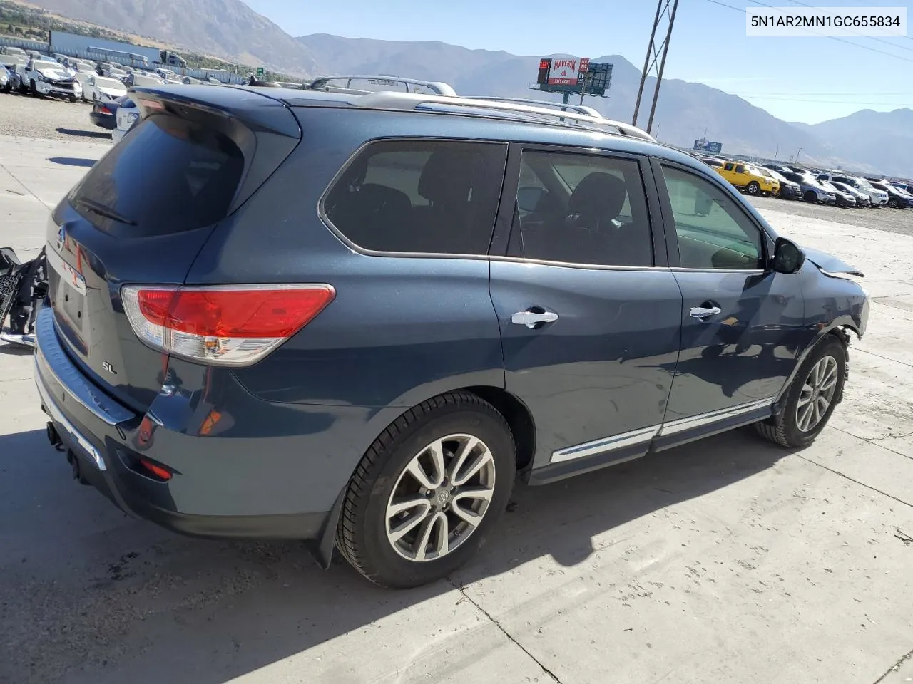 2016 Nissan Pathfinder S VIN: 5N1AR2MN1GC655834 Lot: 73178024