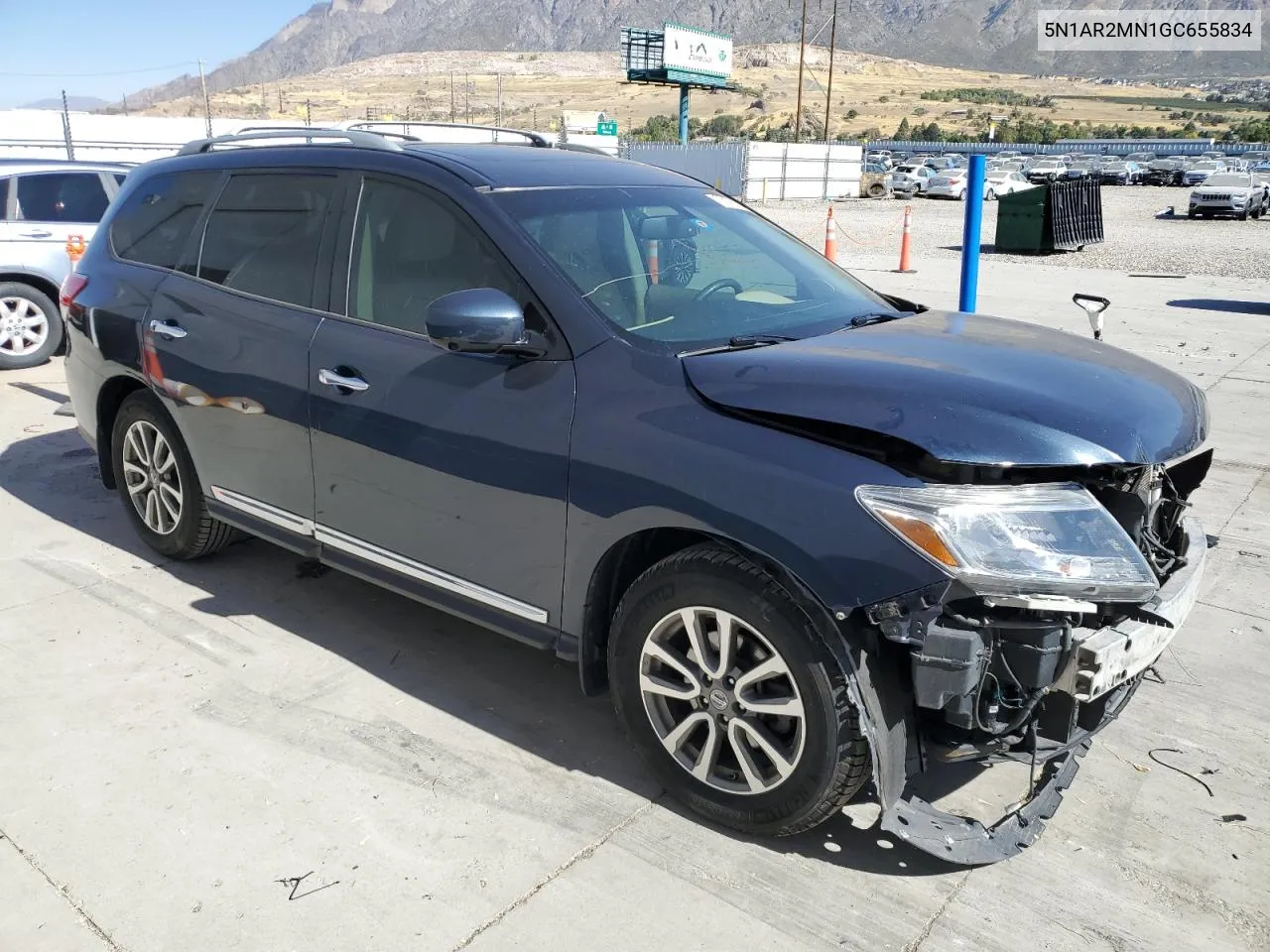 2016 Nissan Pathfinder S VIN: 5N1AR2MN1GC655834 Lot: 73178024