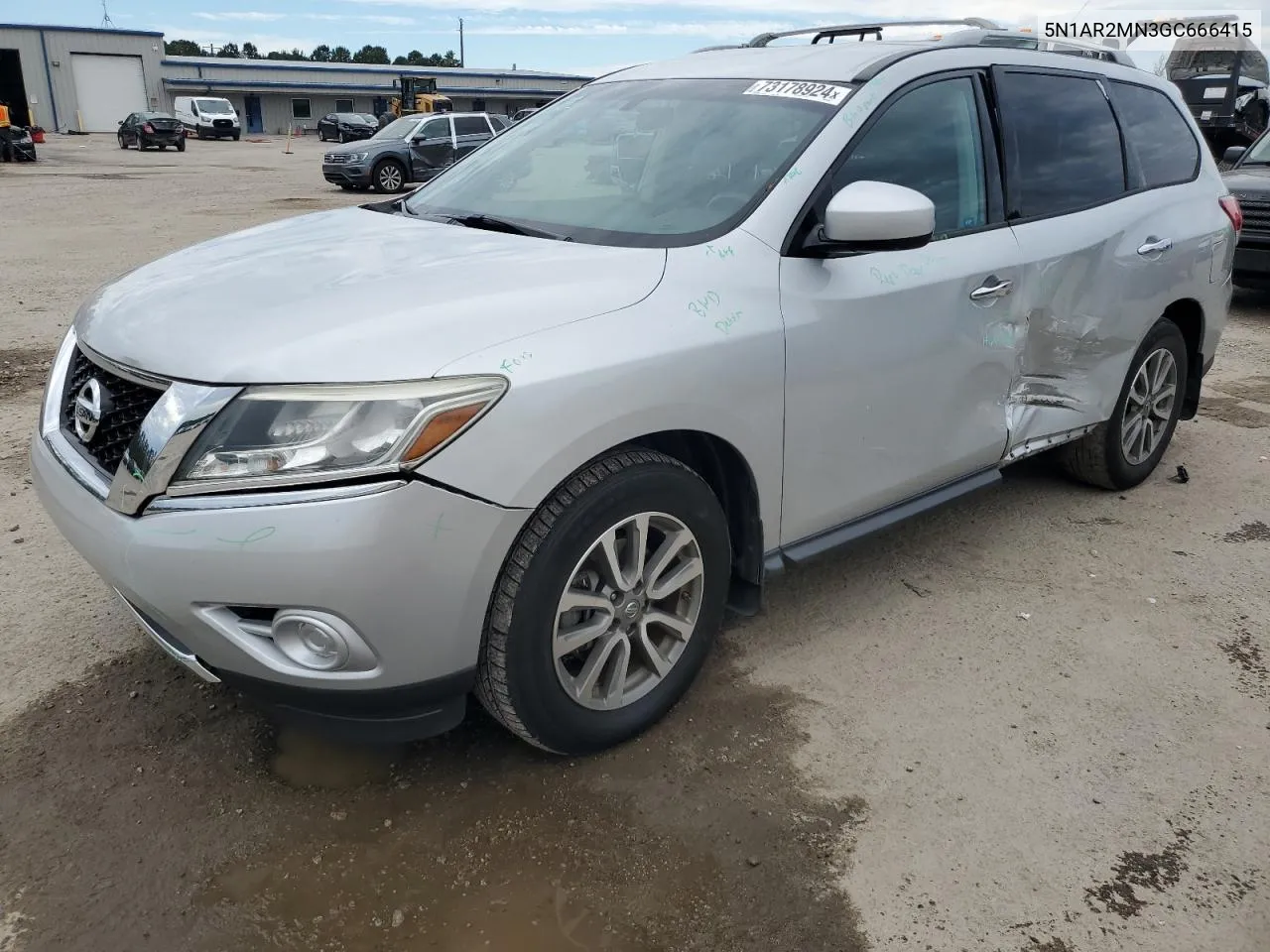 2016 Nissan Pathfinder S VIN: 5N1AR2MN3GC666415 Lot: 73178924