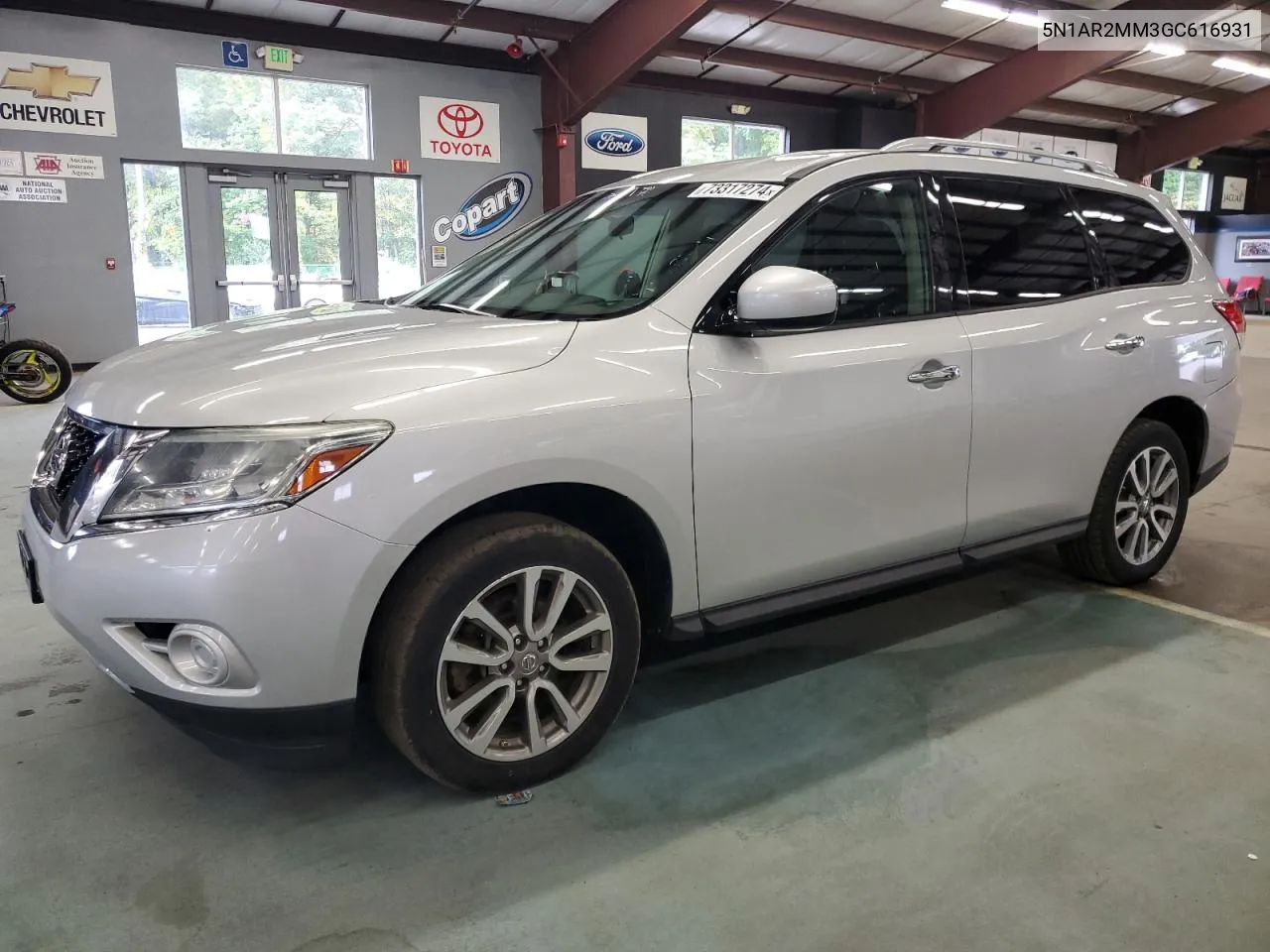 2016 Nissan Pathfinder S VIN: 5N1AR2MM3GC616931 Lot: 73317274